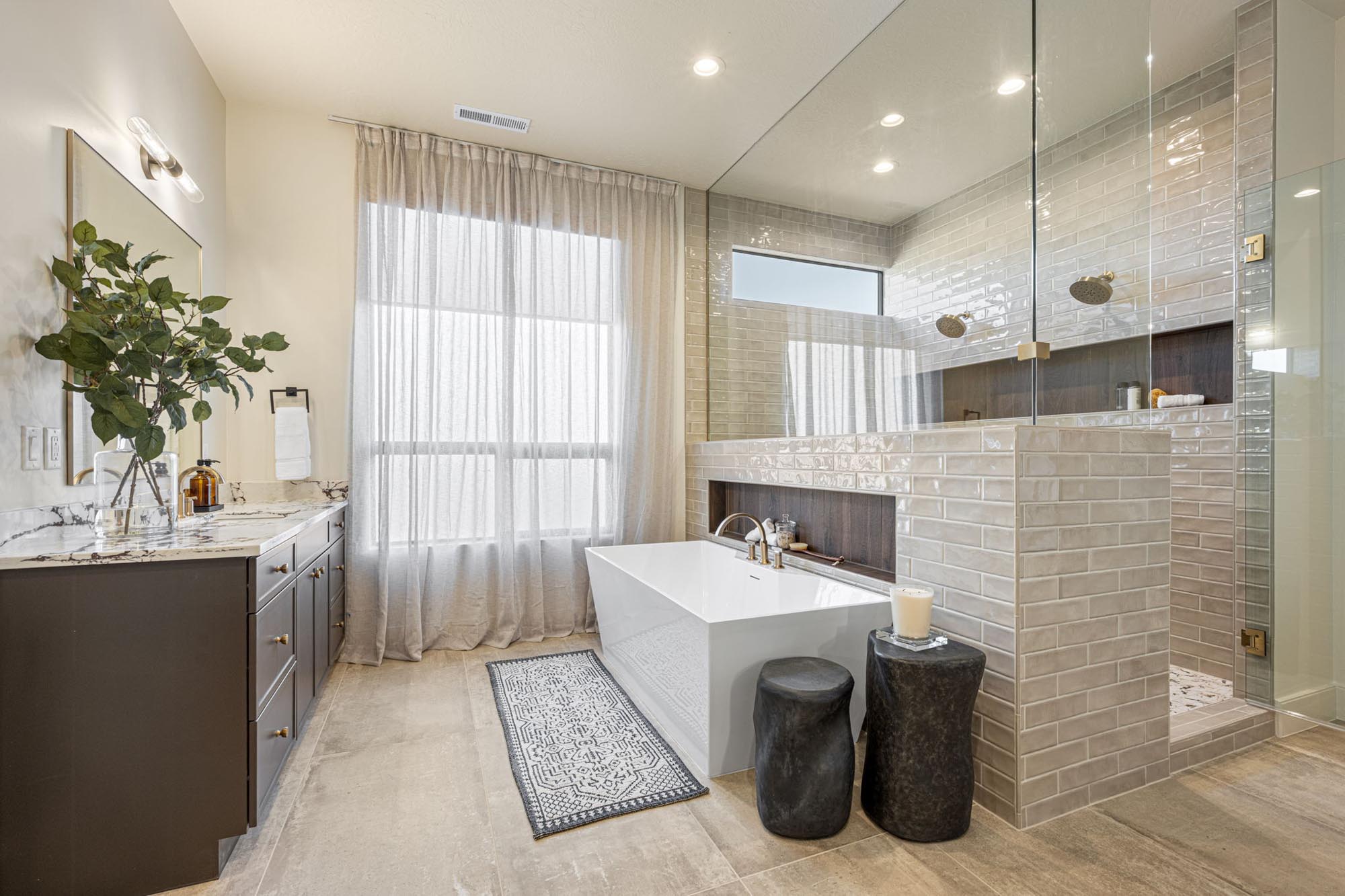 Primary Bathroom | Cypress Point | The Club in Washington, Utah by Cole West