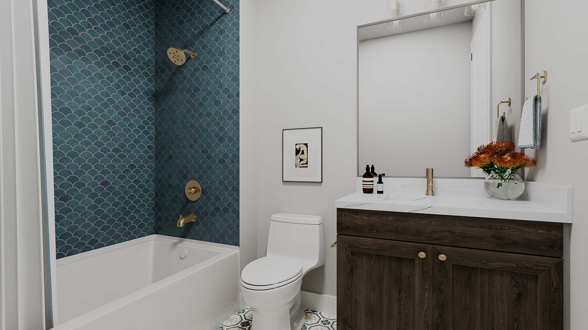 Bathroom | Mesa II at CIELO in Washington, UT by Cole West