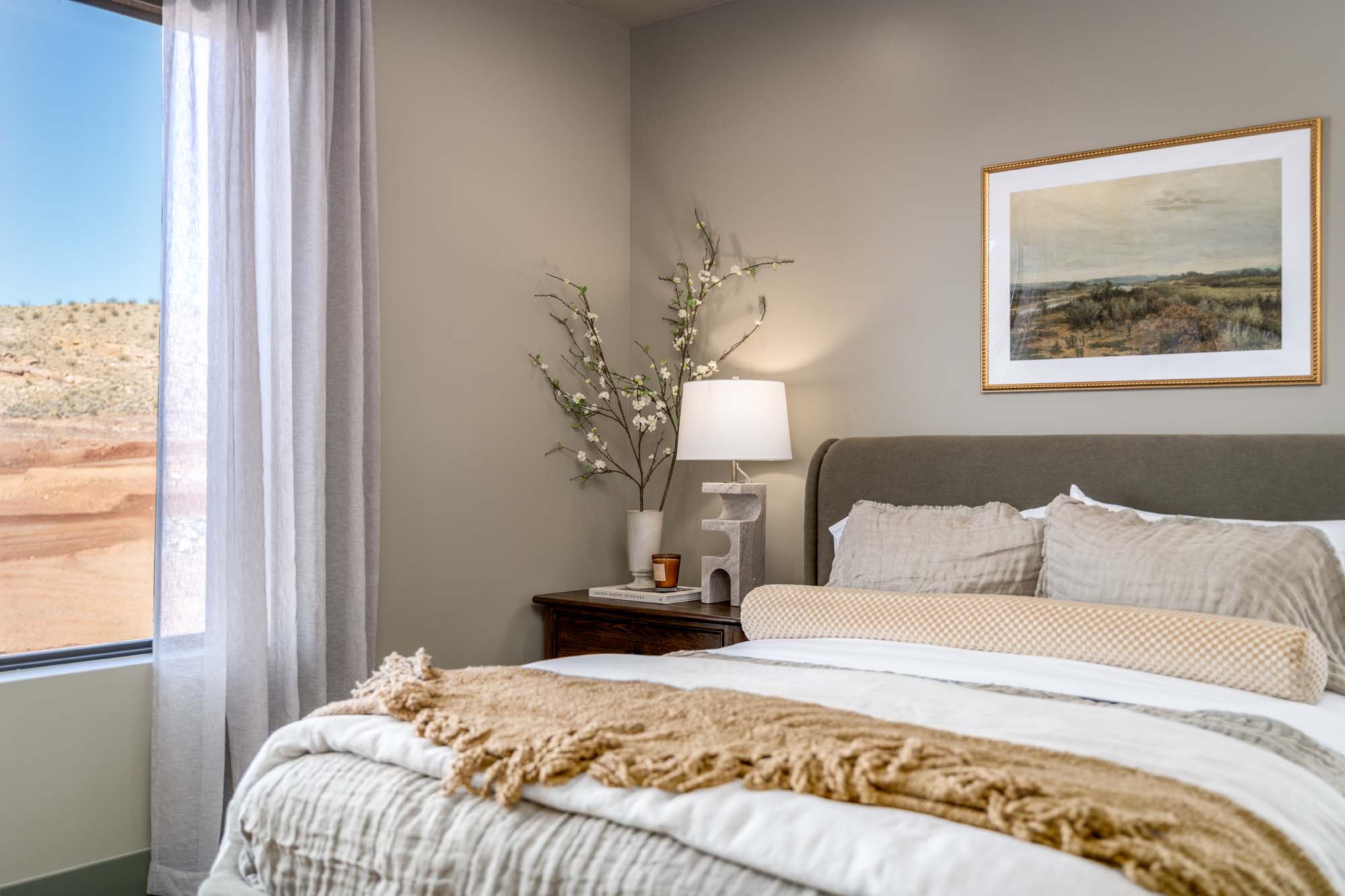 Bedroom | Trinidad at ISLE in Washington, UT by Cole West
