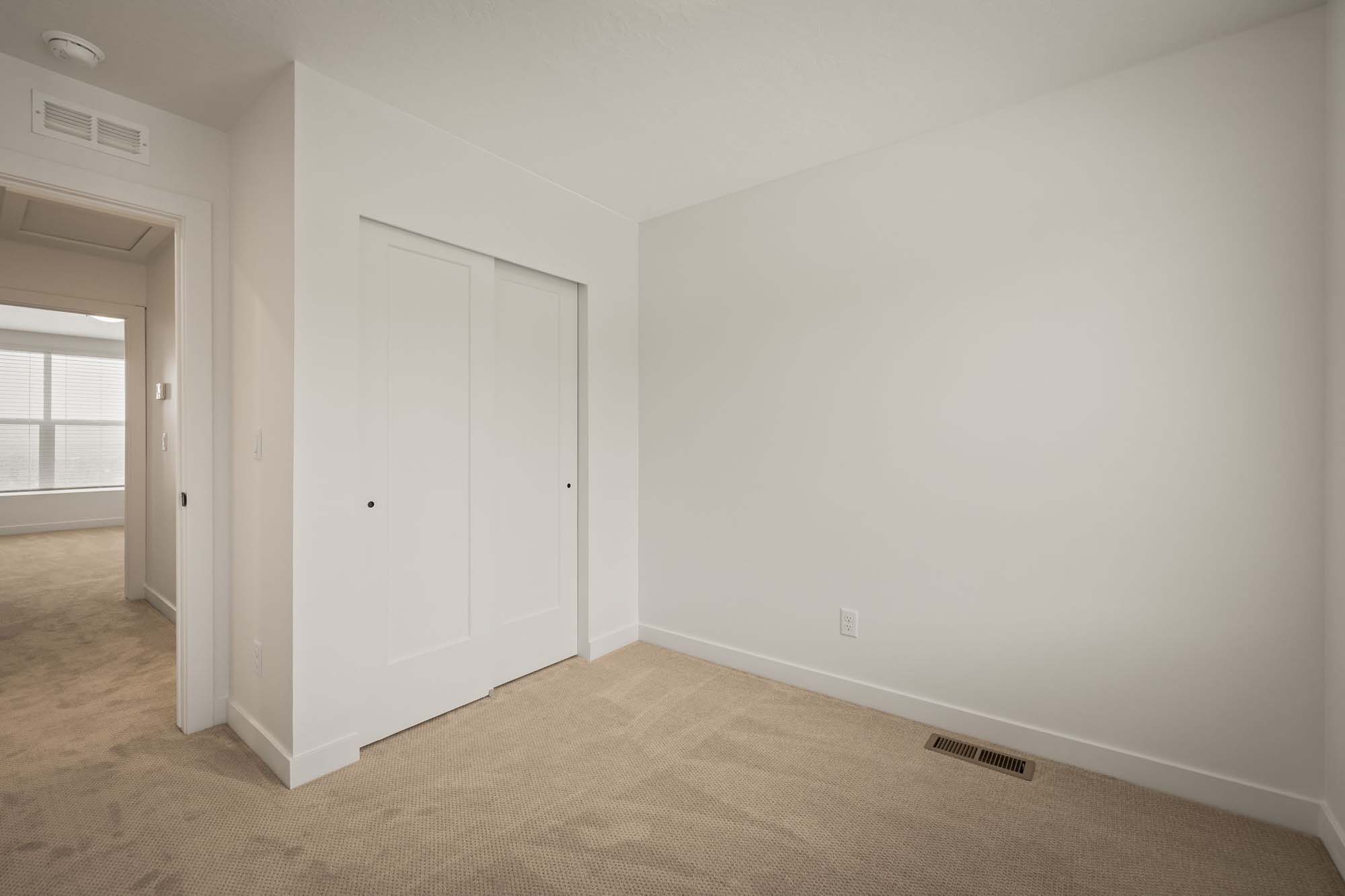 Bedroom 3 | Cambria E Interior Units at theHAZEL in Roy, UT by Cole West
