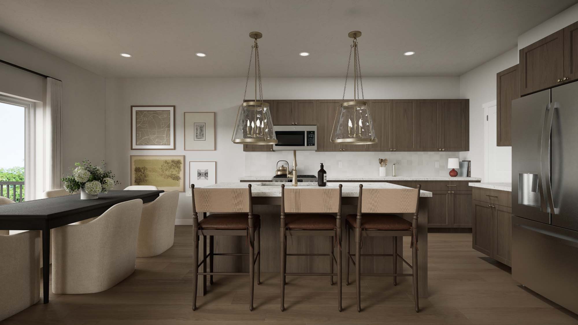 Dining Room to Kitchen | Quartz II at SaltRock in Syracuse, UT by Cole West
