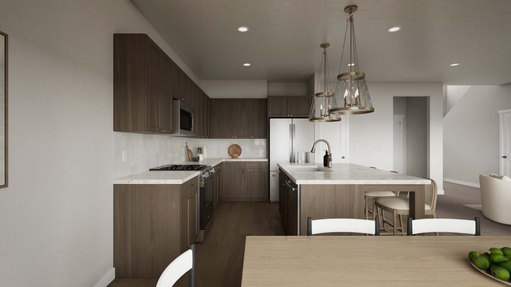 Dining Room to Kitchen | Quartz I at SaltRock in Syracuse, UT by Cole West