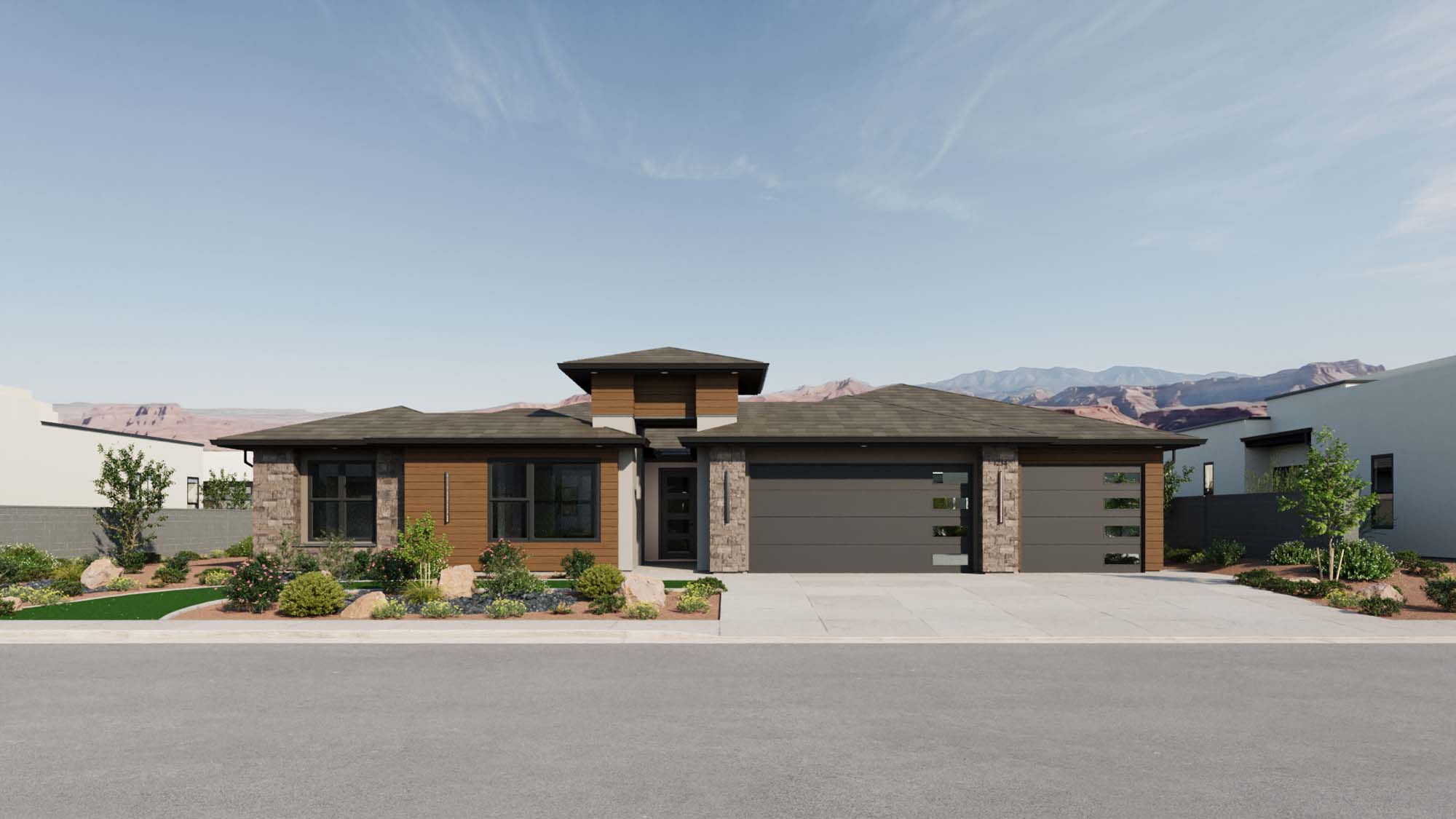 Exterior Modern D Elevation | Atlas II at CIELO in Washington, UT by Cole West