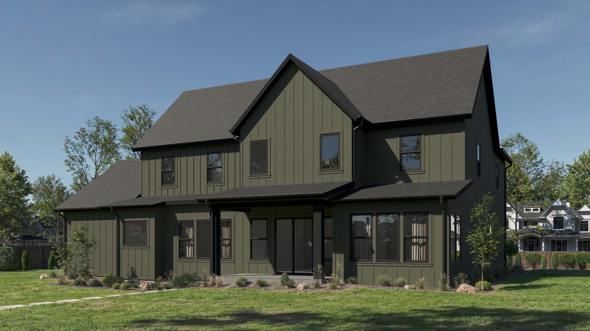 Classic Elevation (Rear) | Script VI at The Overlook at The Range in Green Mountain, UT by Cole West