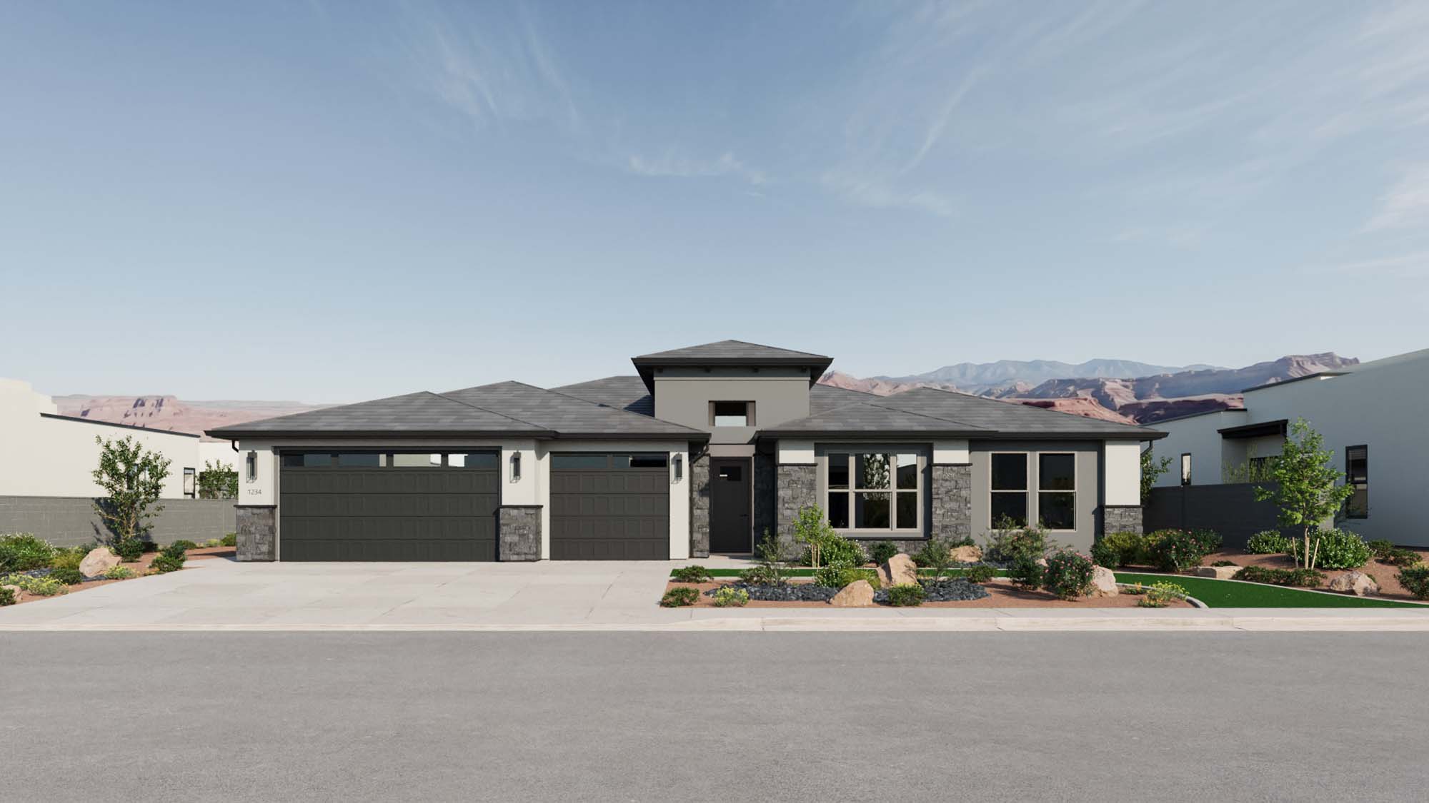 Exterior Southwest B Elevation | Orion II at CIELO in Washington, UT by Cole West