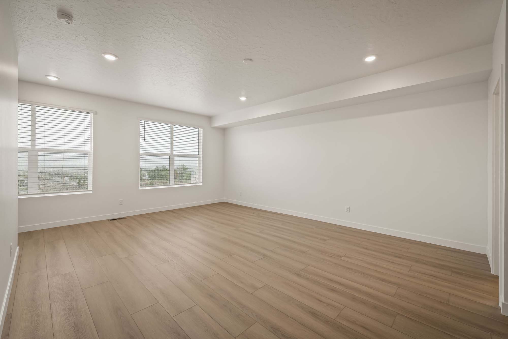Great Room | Cambria E Interior Units at theHAZEL in Roy, UT by Cole West