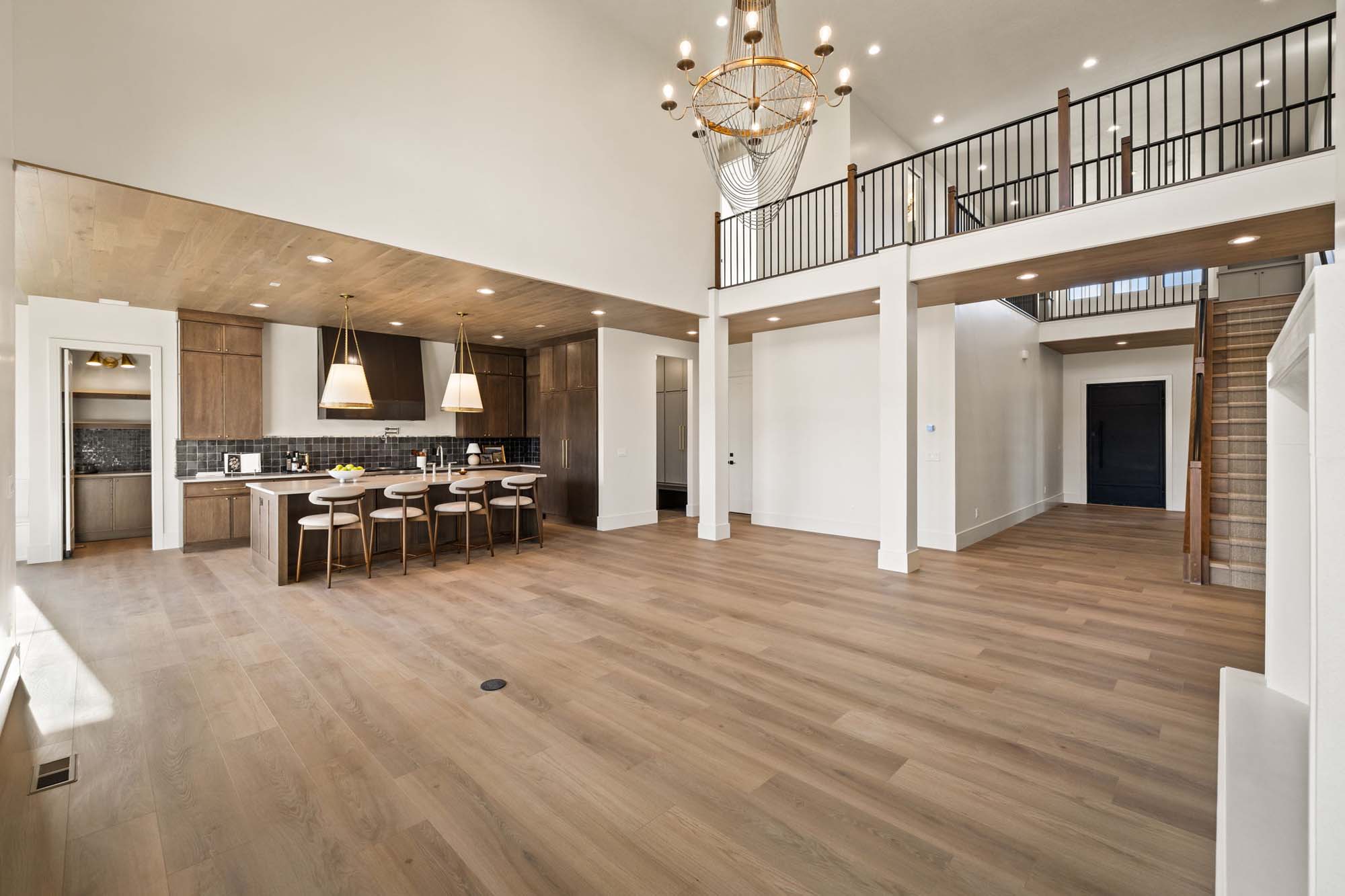 Great Room & Kitchen | 4400 Plan at SAGE in Huntsville, UT by Cole West