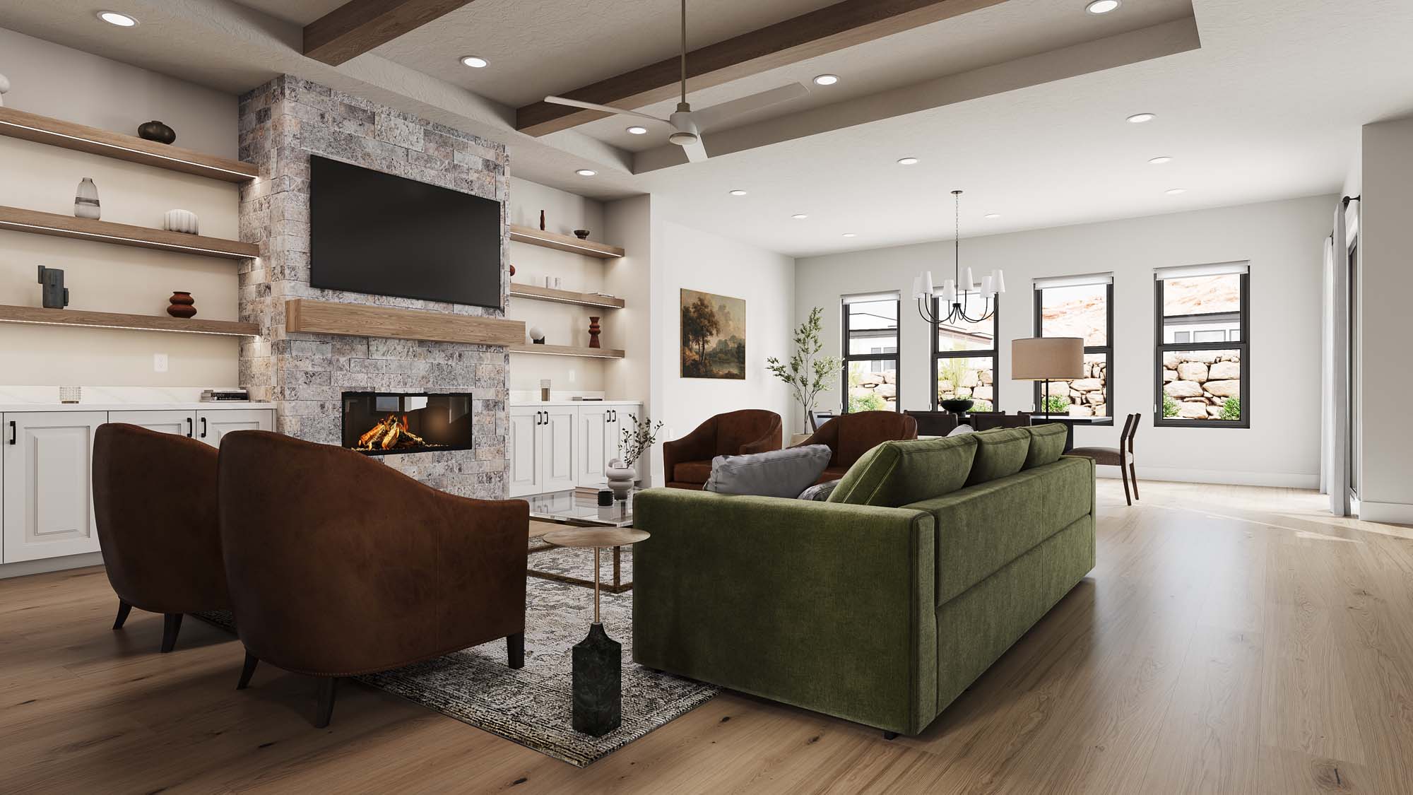 Great Room | Torrey Pines at THE CLUB in Washington, UT by Cole West
