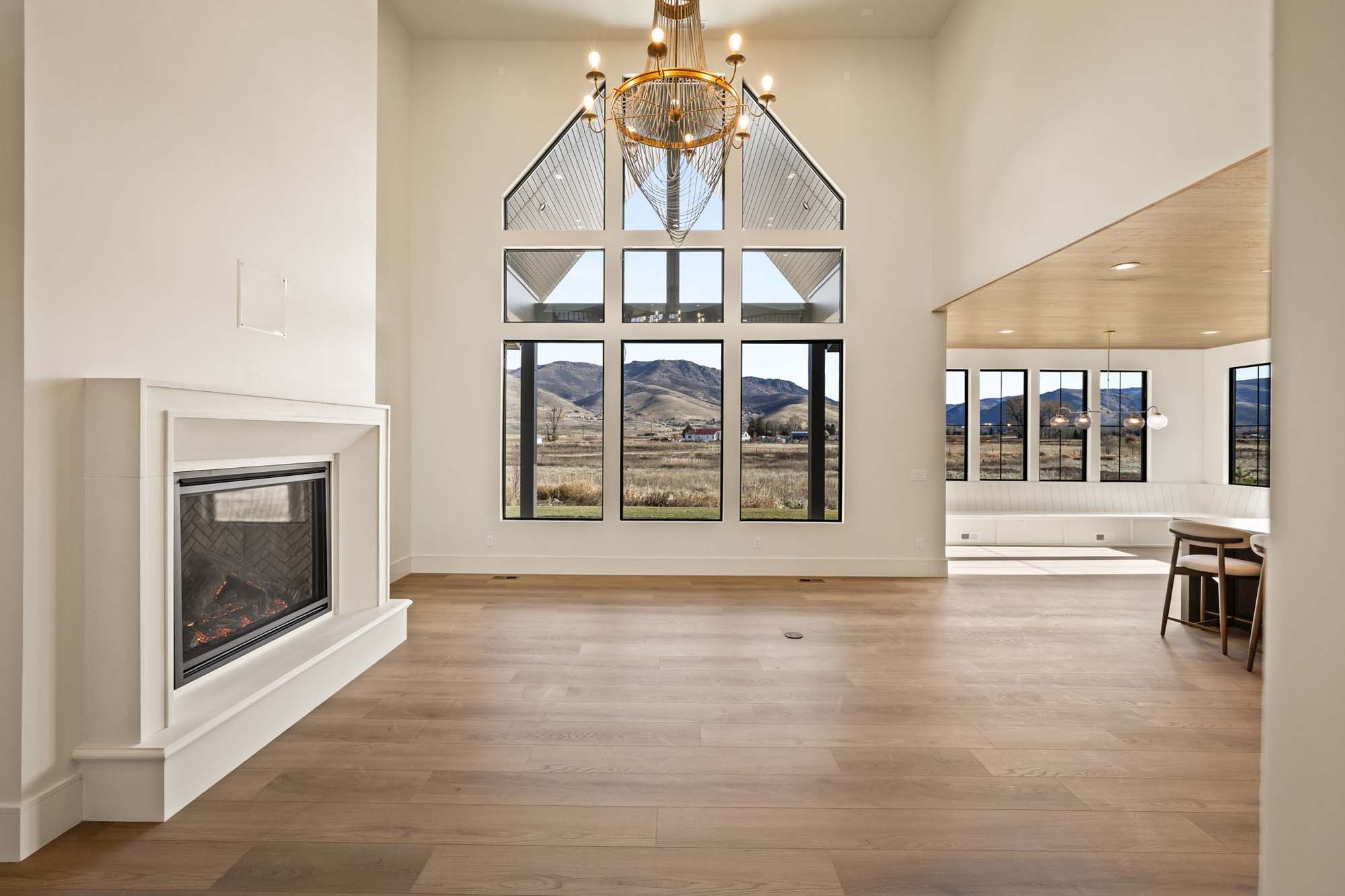 Great Room | 4400 Plan at SAGE in Huntsville, UT by Cole West