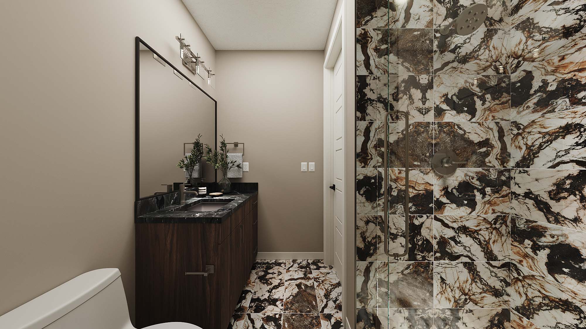 Guest Suite Bathroom | Atlas II at CIELO in Washington, UT by Cole West