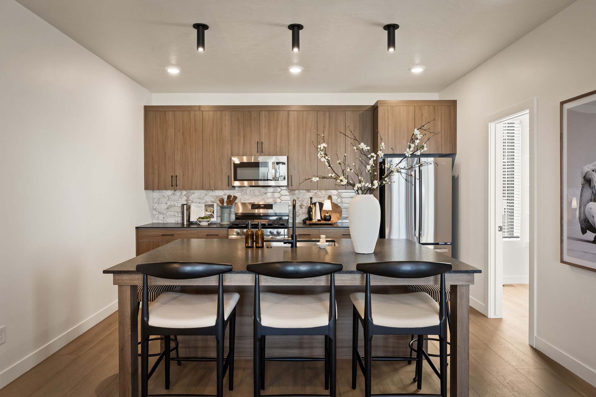 Kitchen | Cambria E Exterior Units at theHAZEL in Roy, UT by Cole West