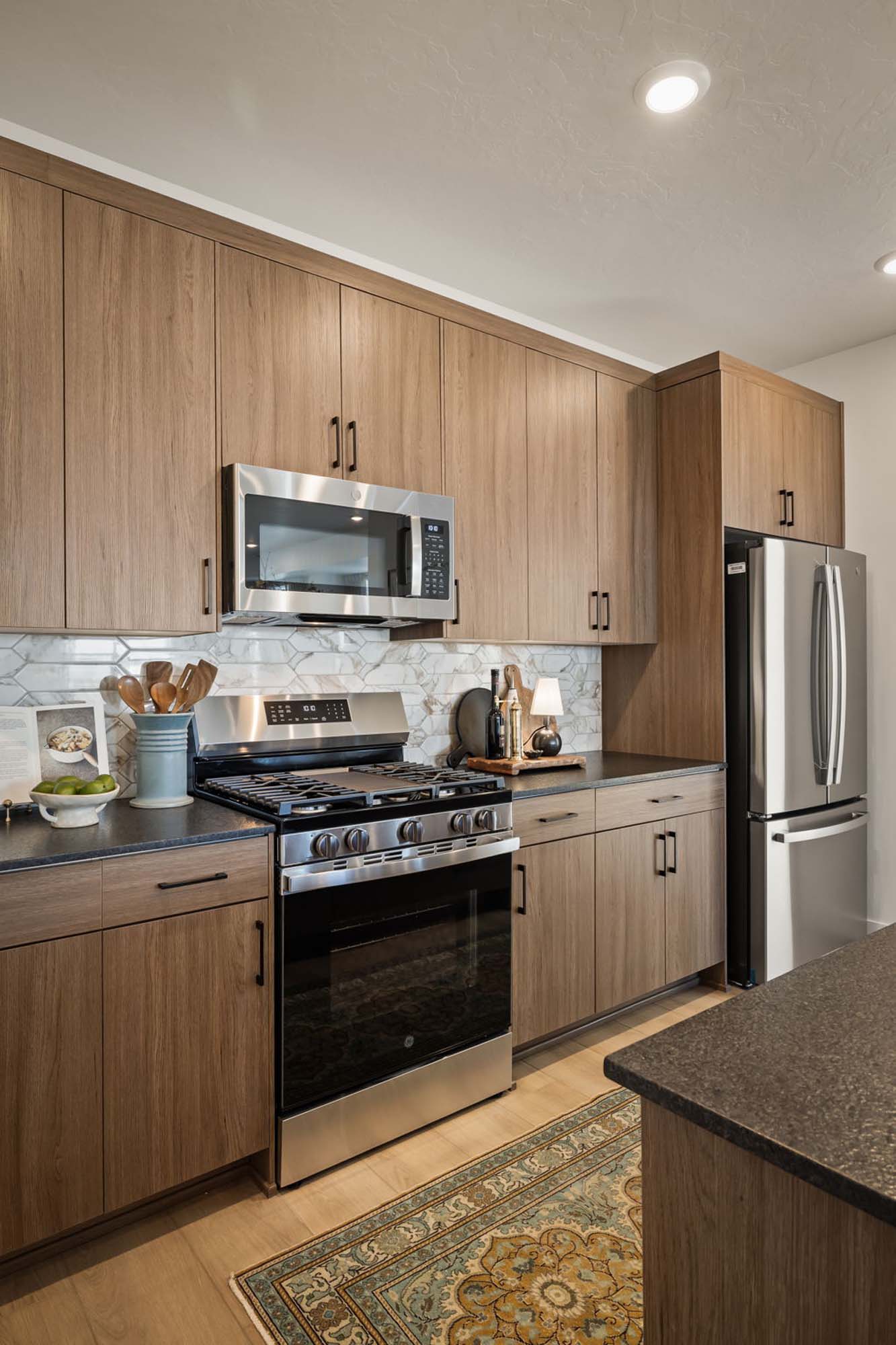 Kitchen | Cambria E Exterior Units at theHAZEL in Roy, UT by Cole West