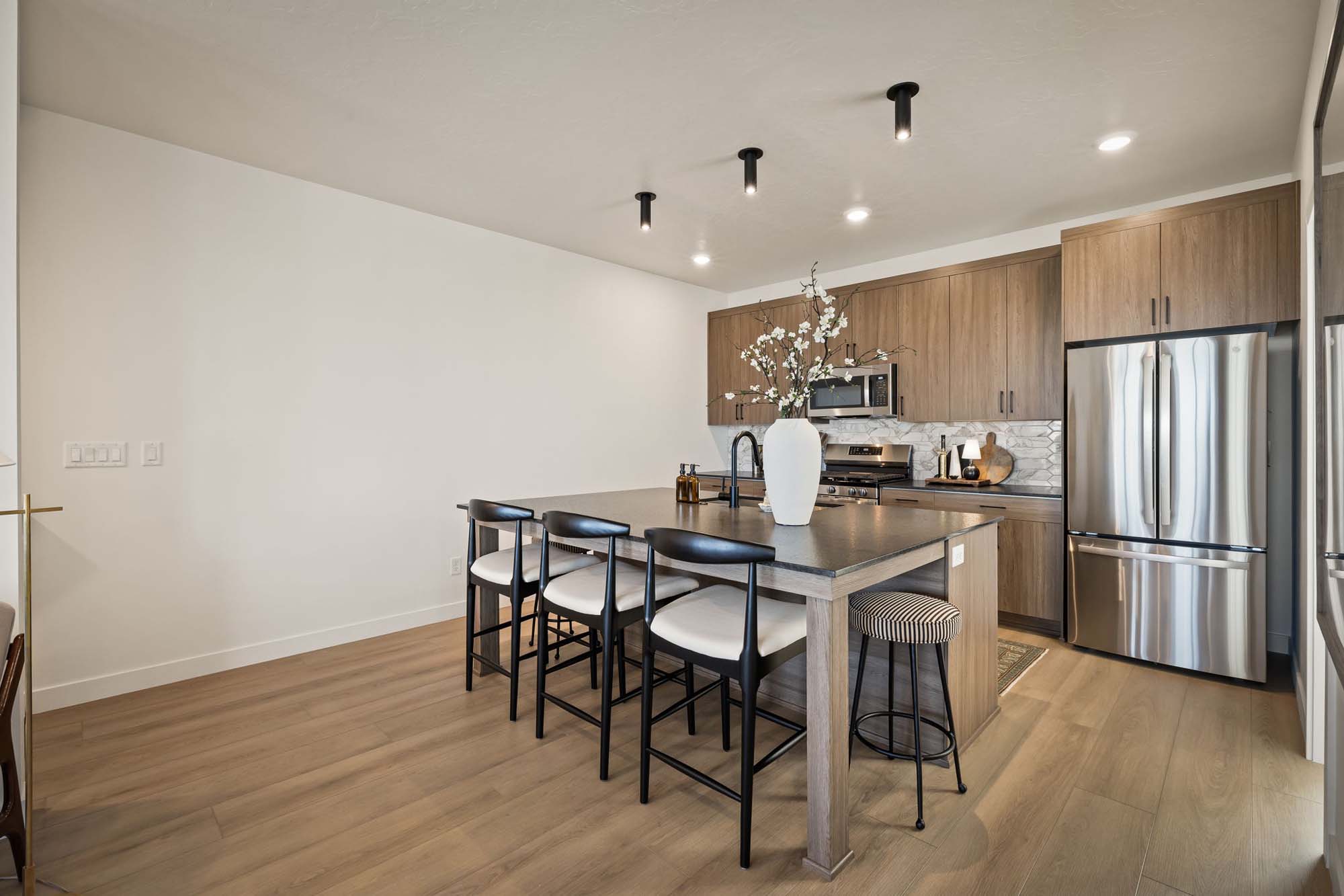 Kitchen | Cambria E Exterior Units at theHAZEL in Roy, UT by Cole West