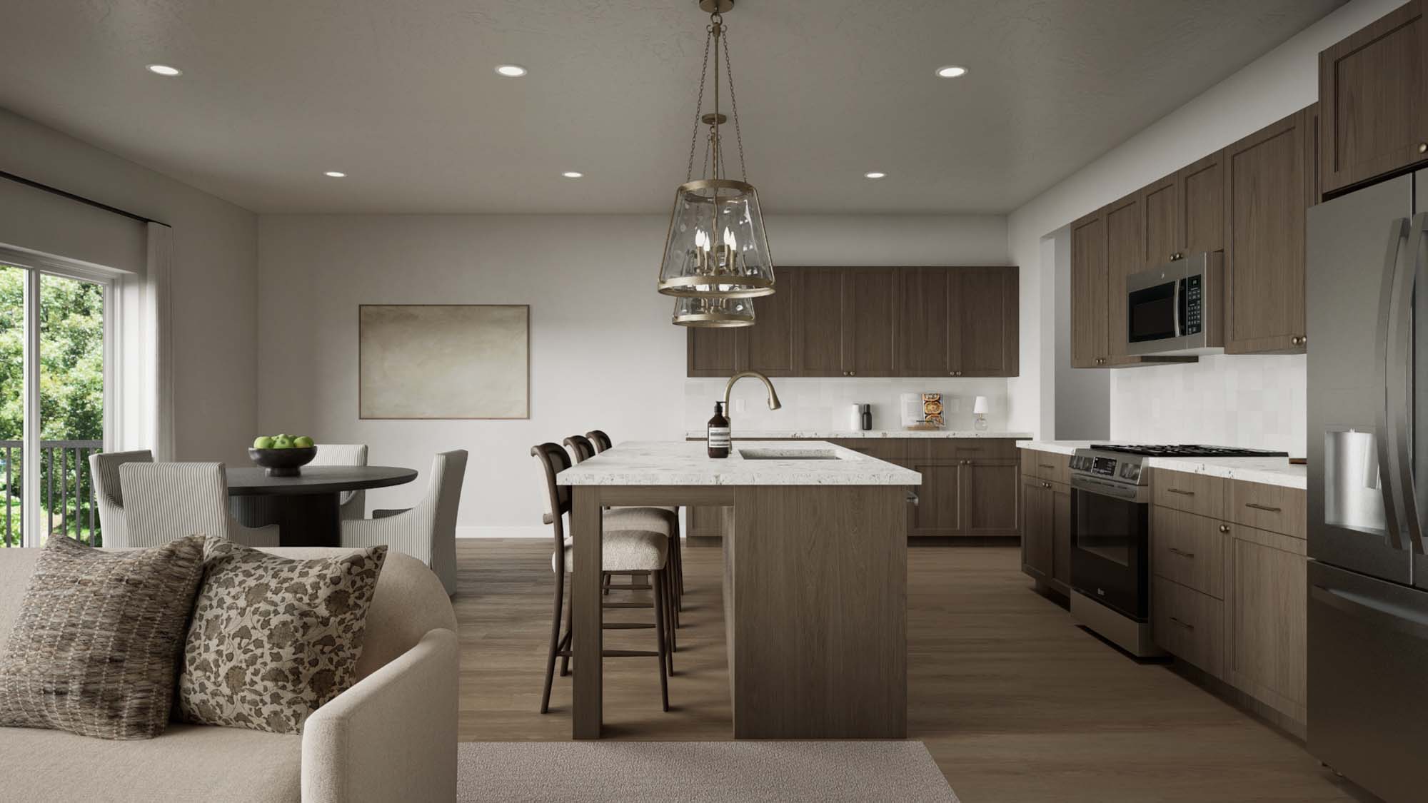 Kitchen to Dining Room | Quartz III at SaltRock in Syracuse, UT by Cole West