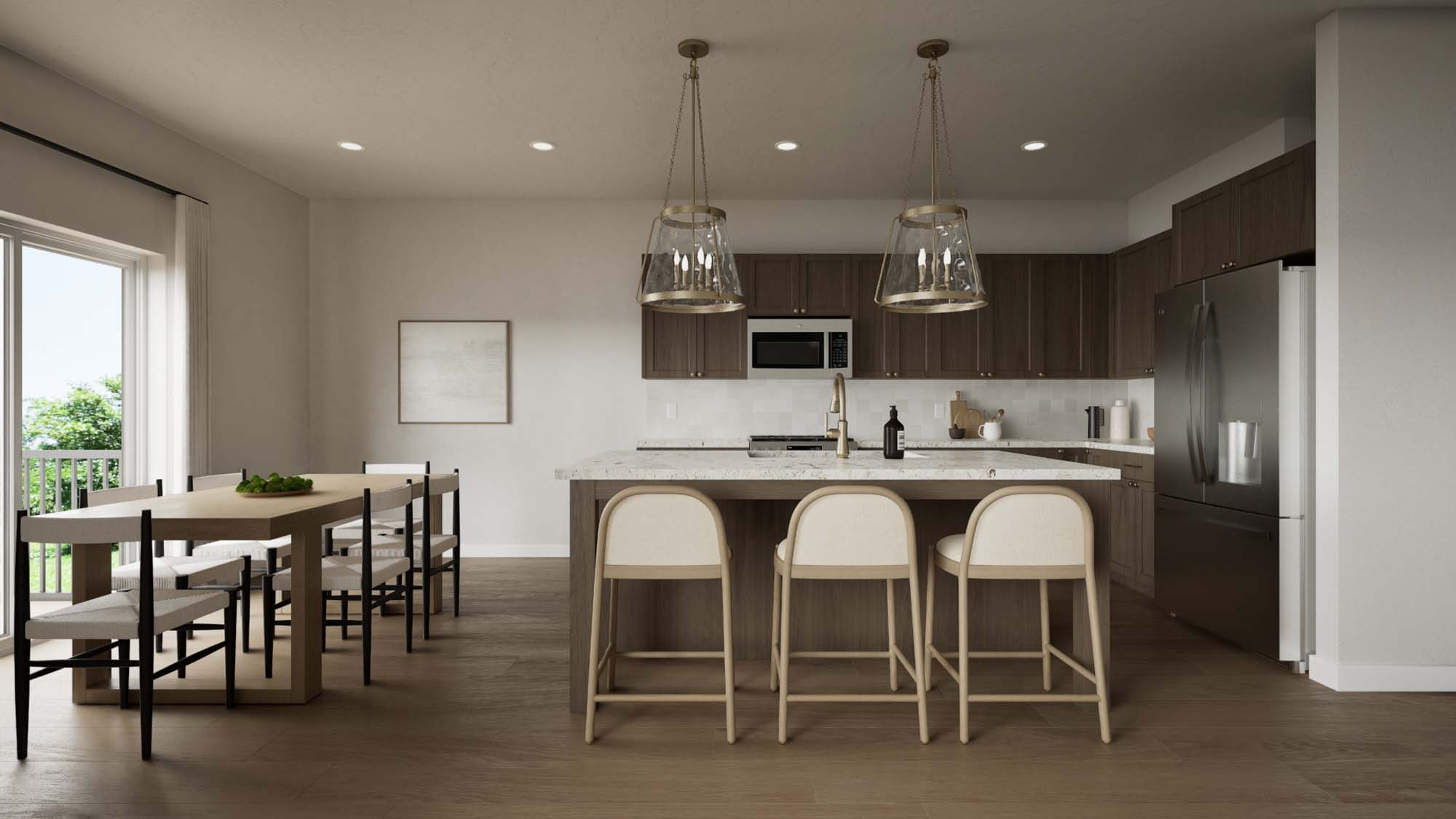 Kitchen to Dining Room | Quartz I at SaltRock in Syracuse, UT by Cole West