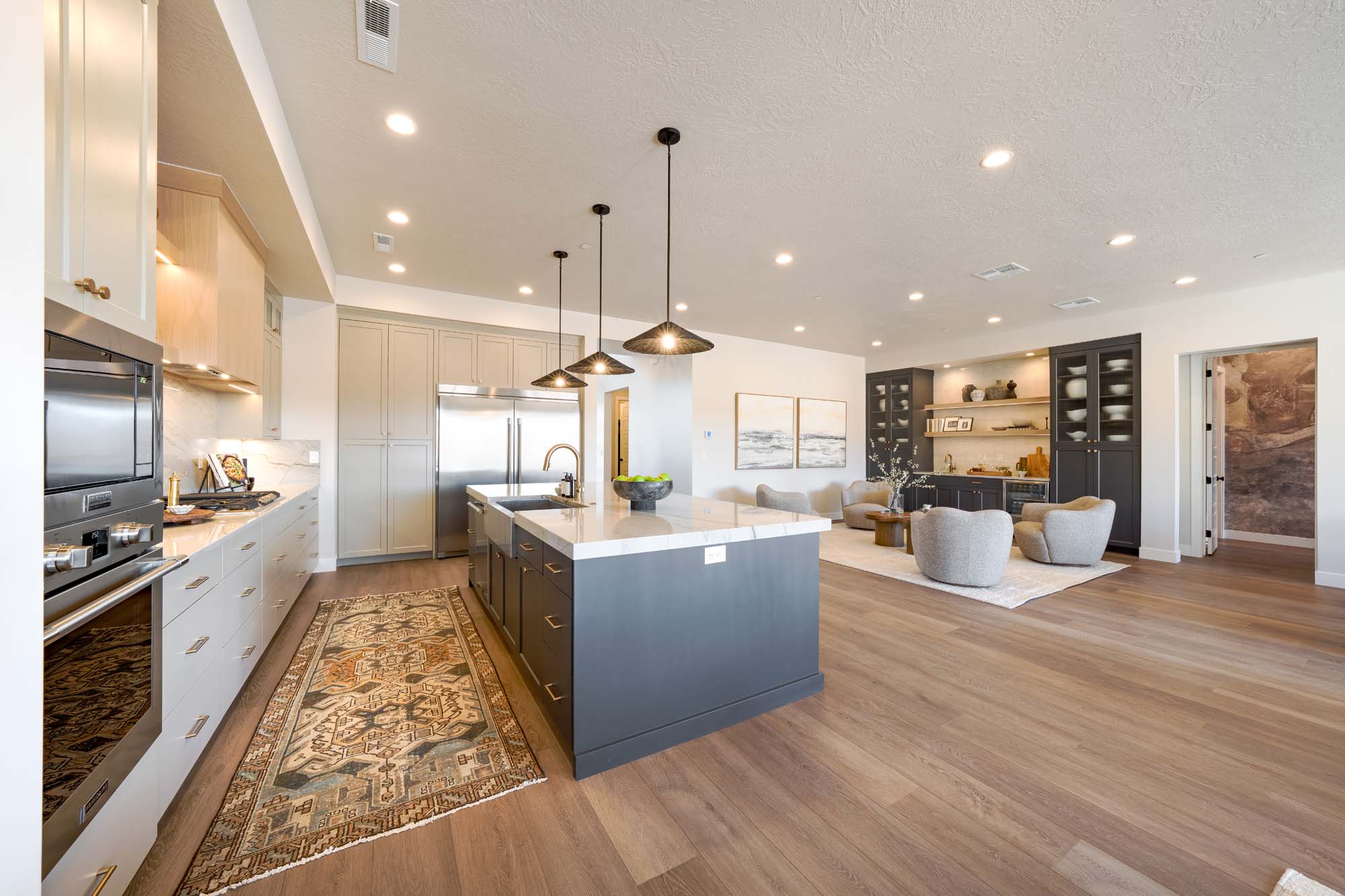 Kitchen & Living Room | Trinidad at ISLE in Washington, UT by Cole West
