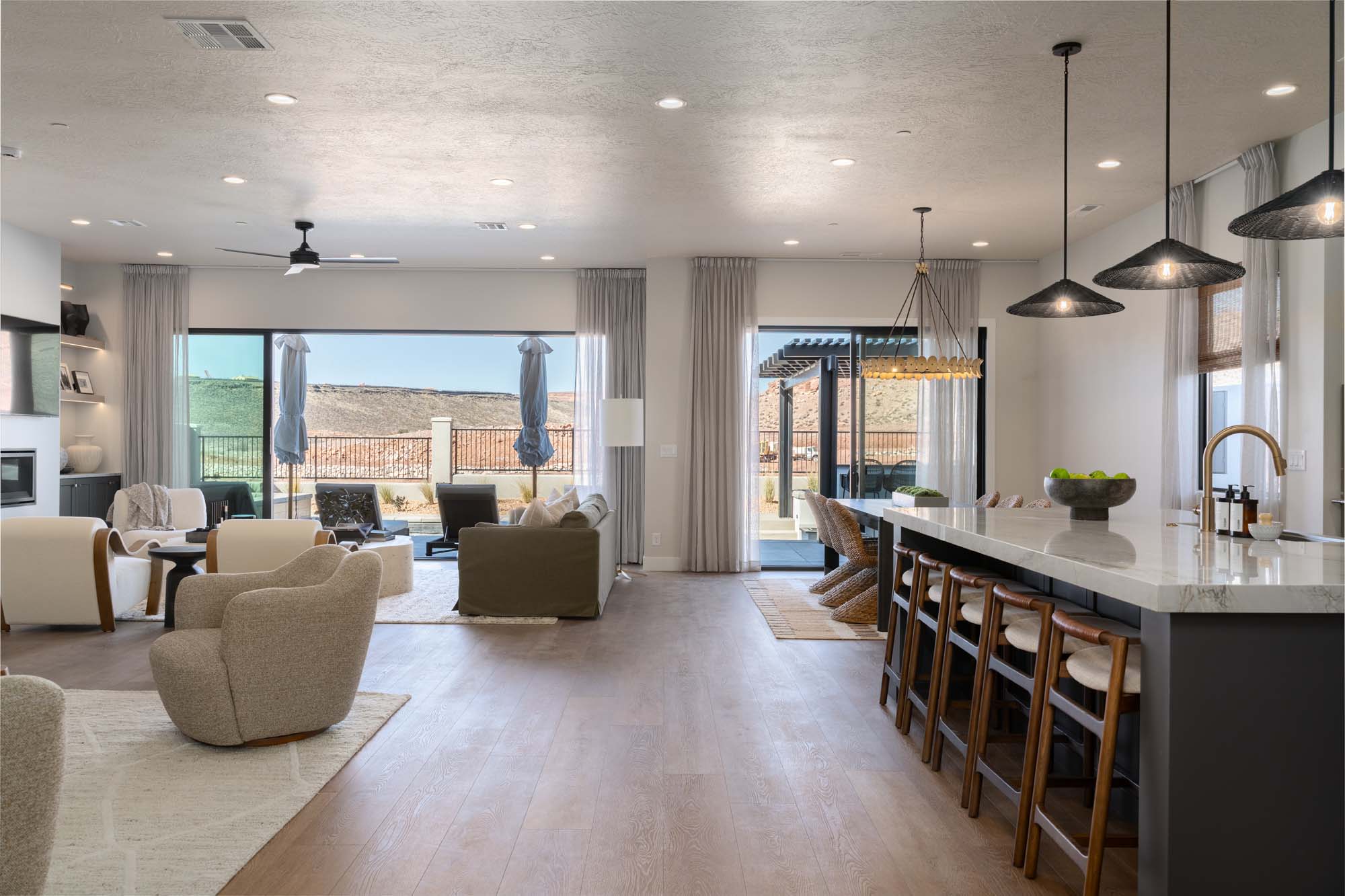 Kitchen & Living Room | Trinidad at ISLE in Washington, UT by Cole West