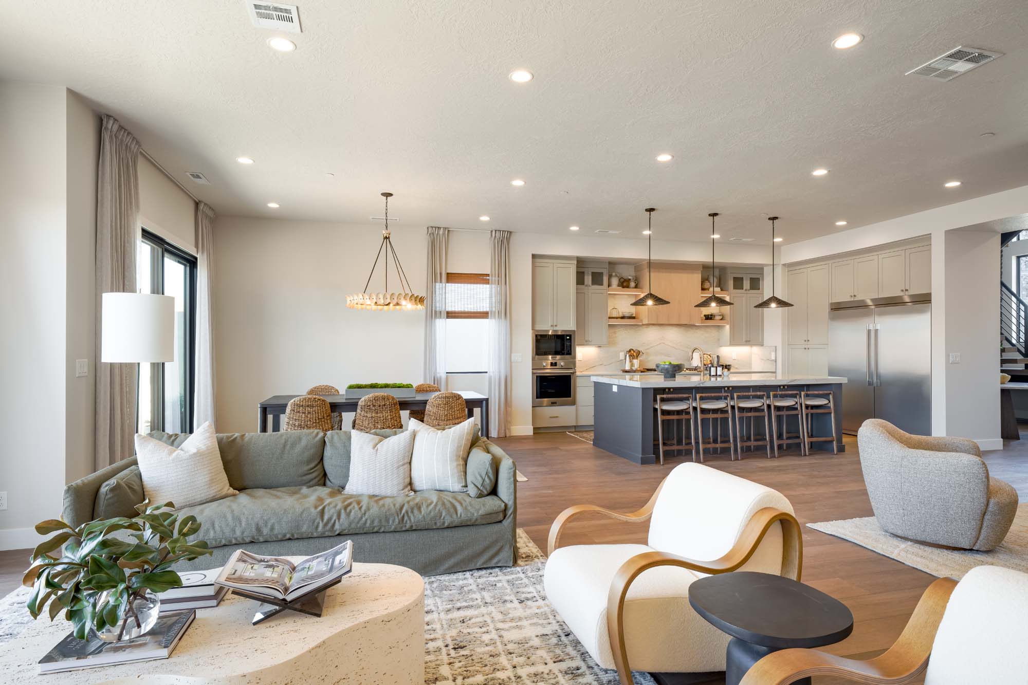 Kitchen & Living Room | Trinidad at ISLE in Washington, UT by Cole West