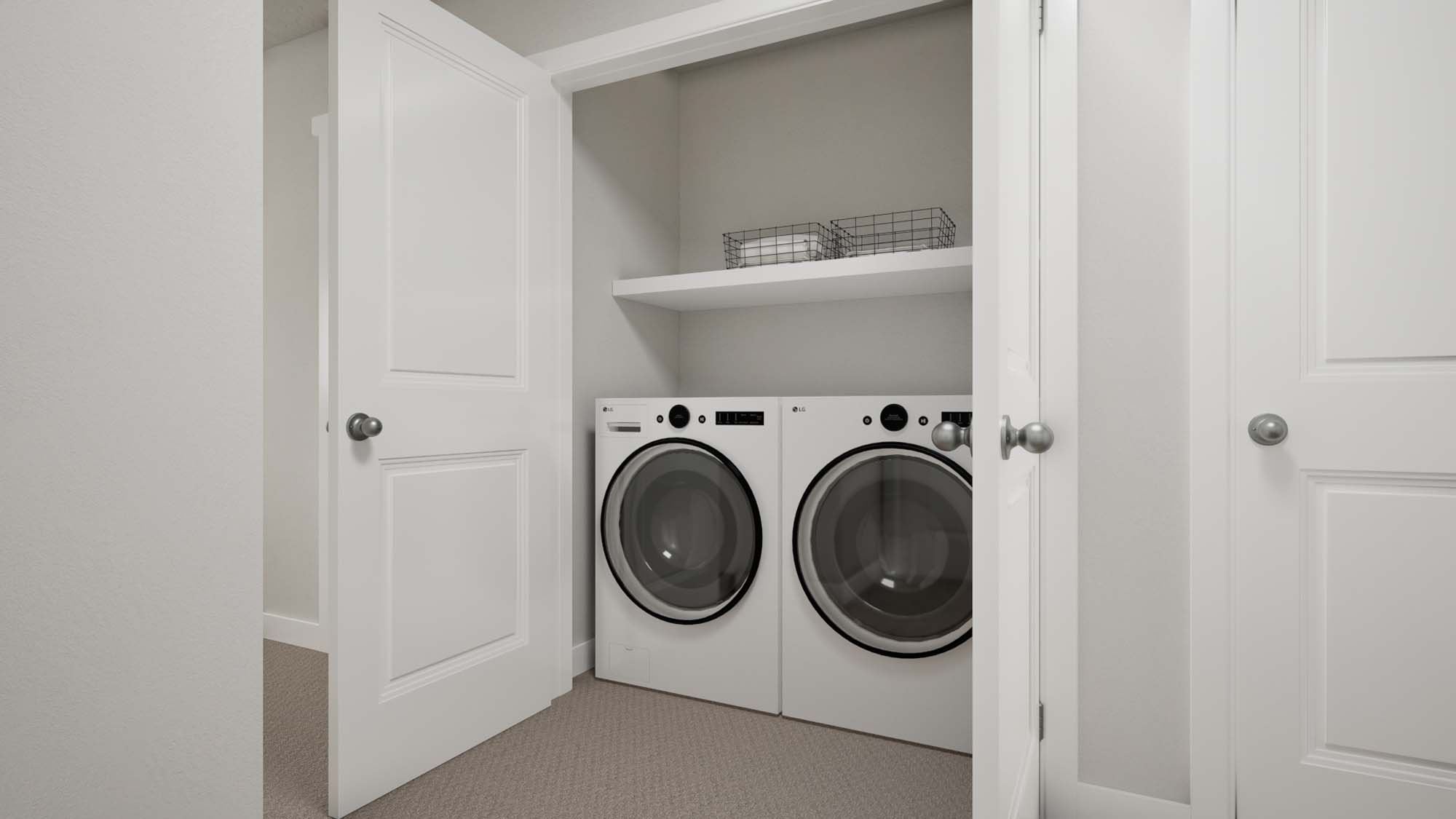 Laundry Room | Quartz I at SaltRock in Syracuse, UT by Cole West