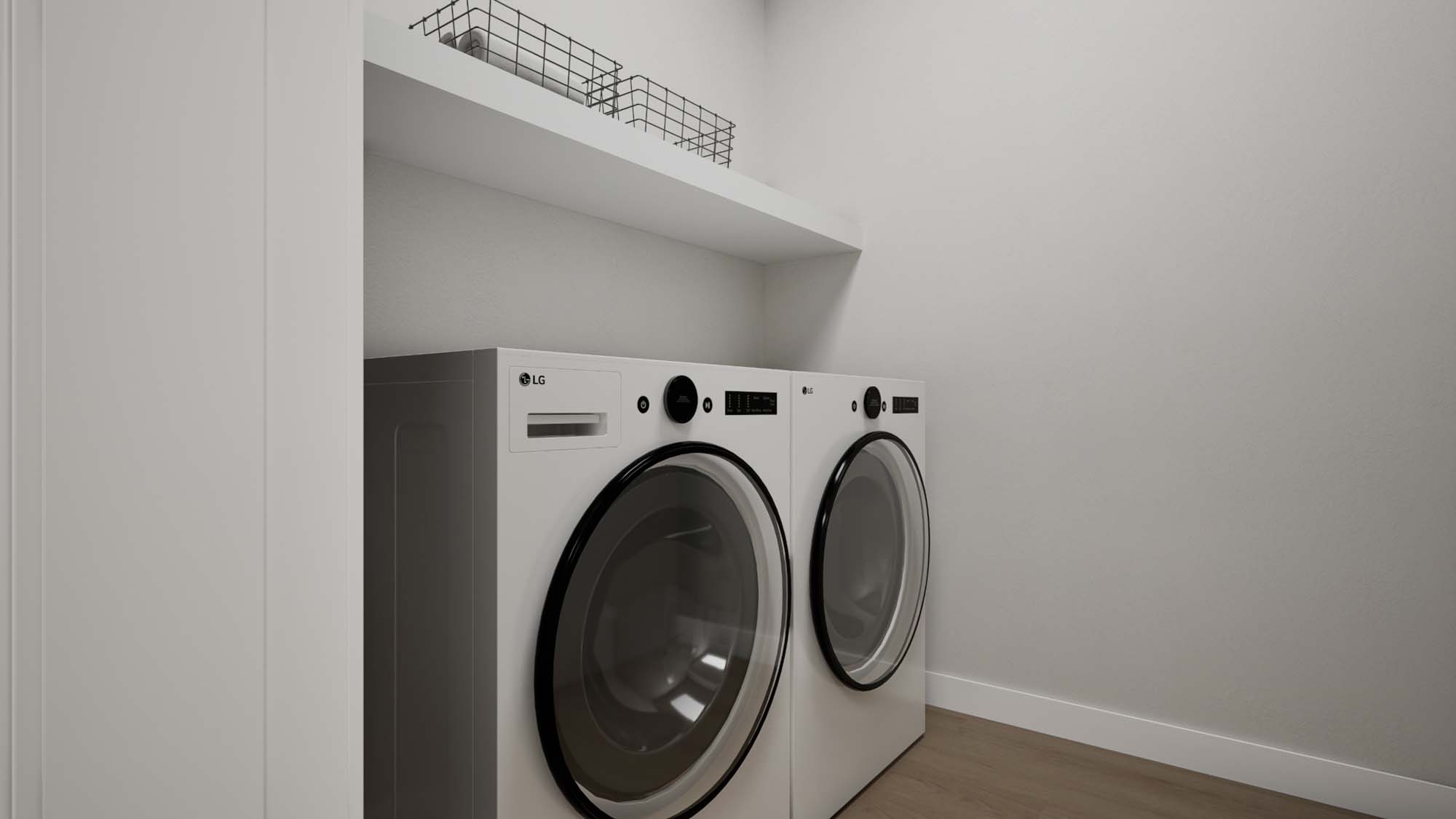 Laundry Room | Slate I at SaltRock in Syracuse, UT by Cole West