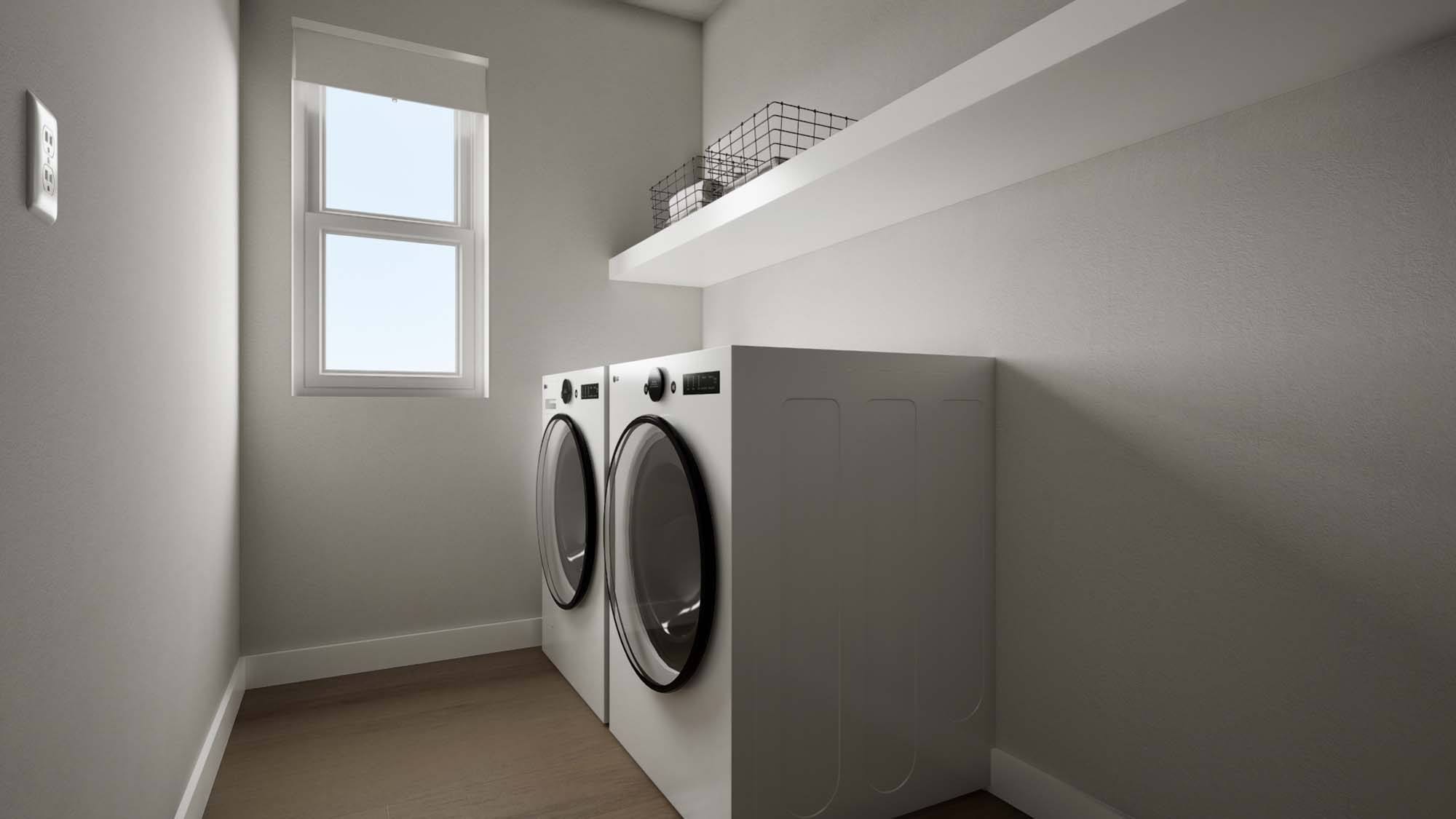 Laundry Room | Slate III at SaltRock in Syracuse, UT by Cole West