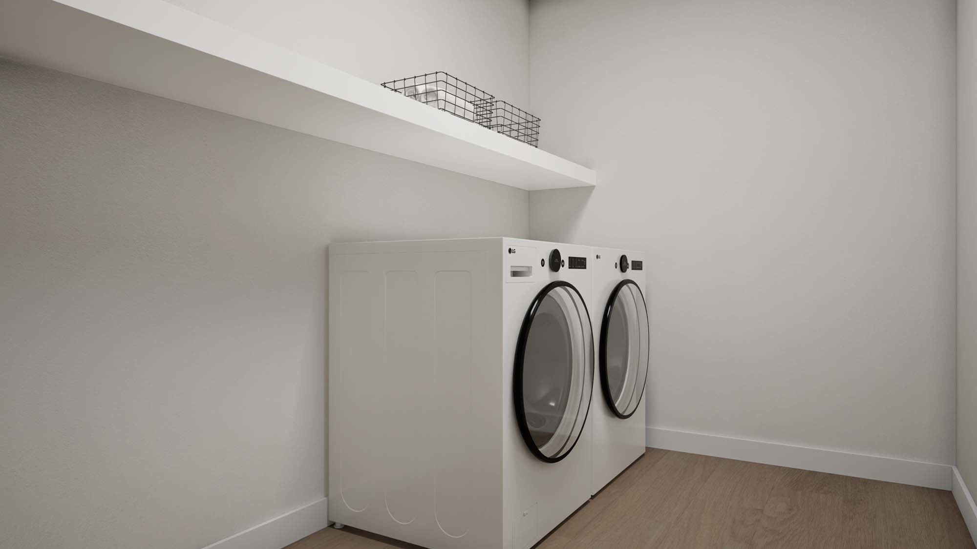 Laundry Room | Slate IV at SaltRock in Syracuse, UT by Cole West