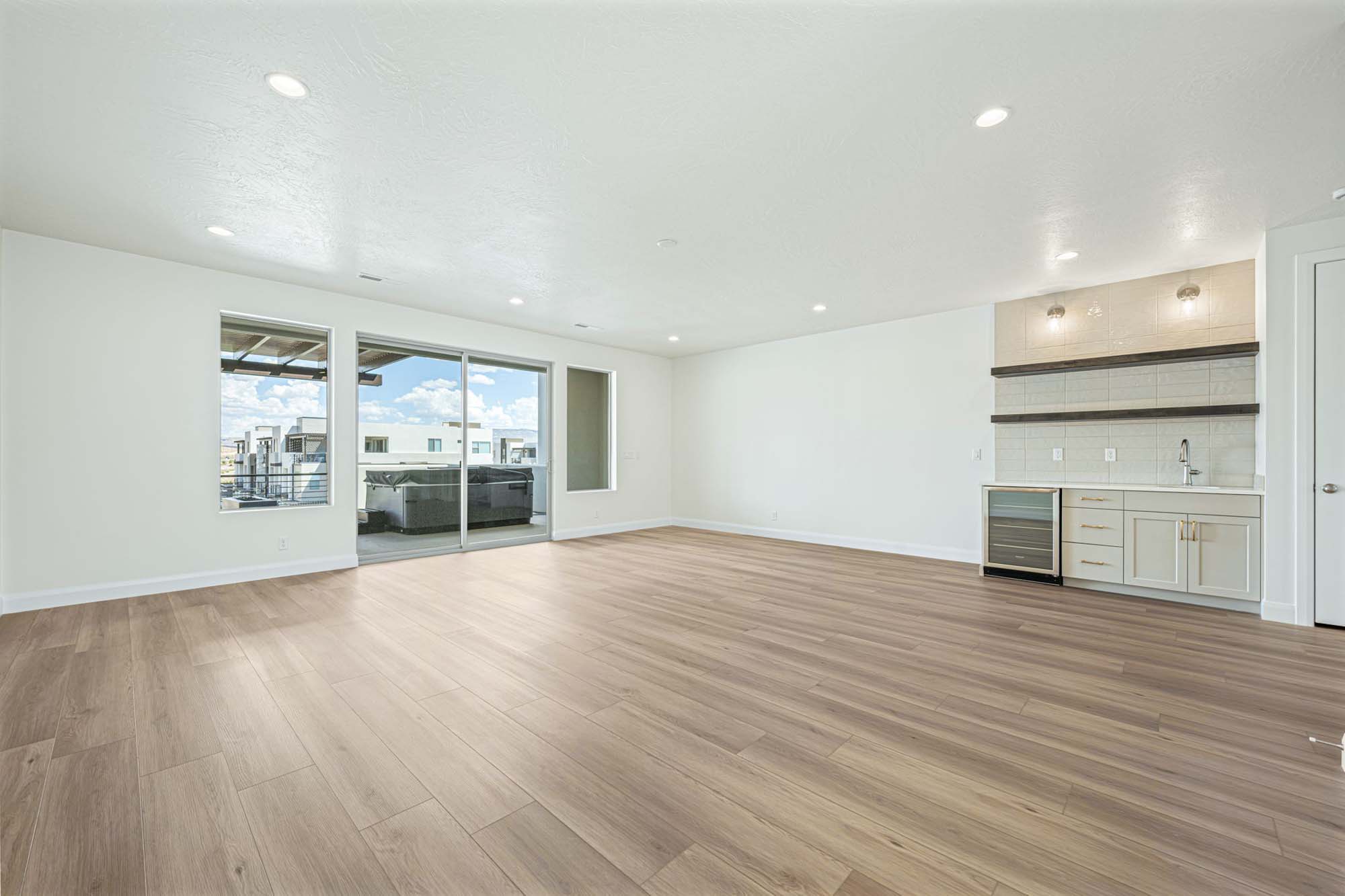 Rec Room & Wet Bar | Pacific II at SUNSET SERIES at DESERT COLOR in St. George, UT by Cole West