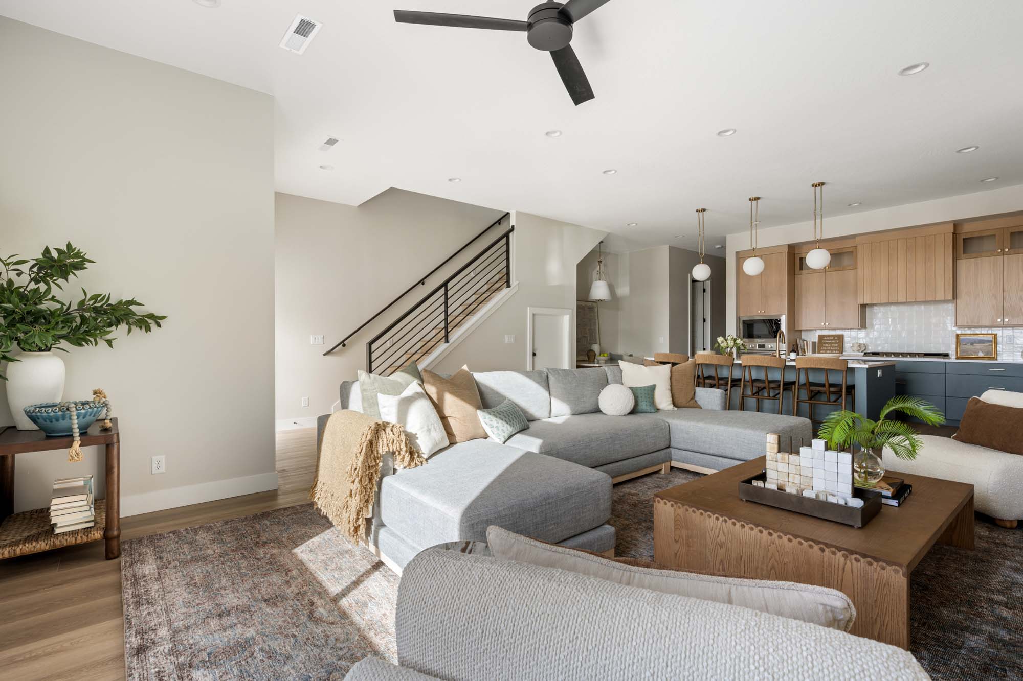 Living Room & Kitchen | Pacific Sands at SUNSET SERIES at DESERT COLOR in St. George, UT by Cole West