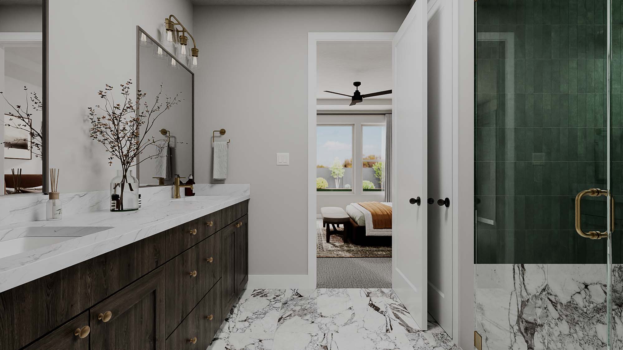 Owner's Suite Bathroom | Mesa II at CIELO in Washington, UT by Cole West