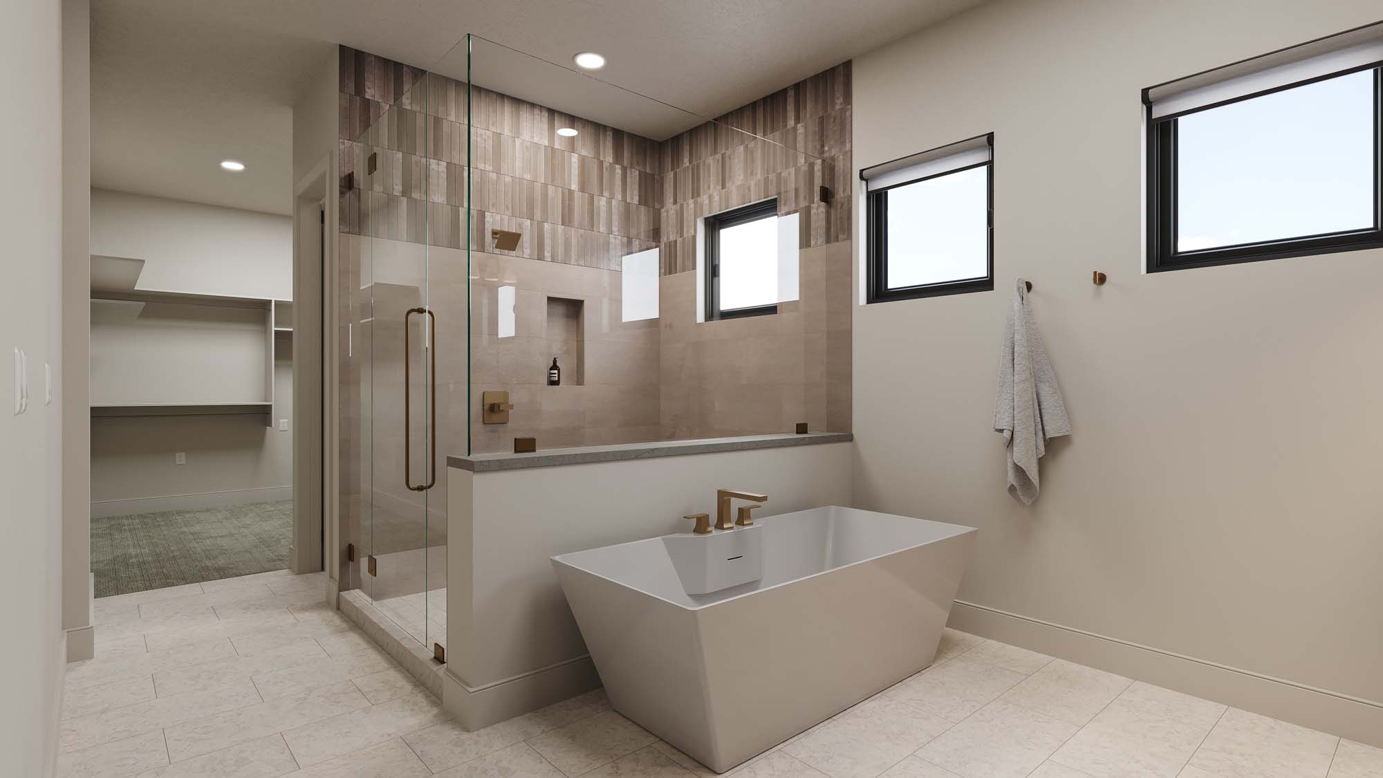 Owner's Suite Bathroom | Pinehurst at THE CLUB in Washington, UT by Cole West
