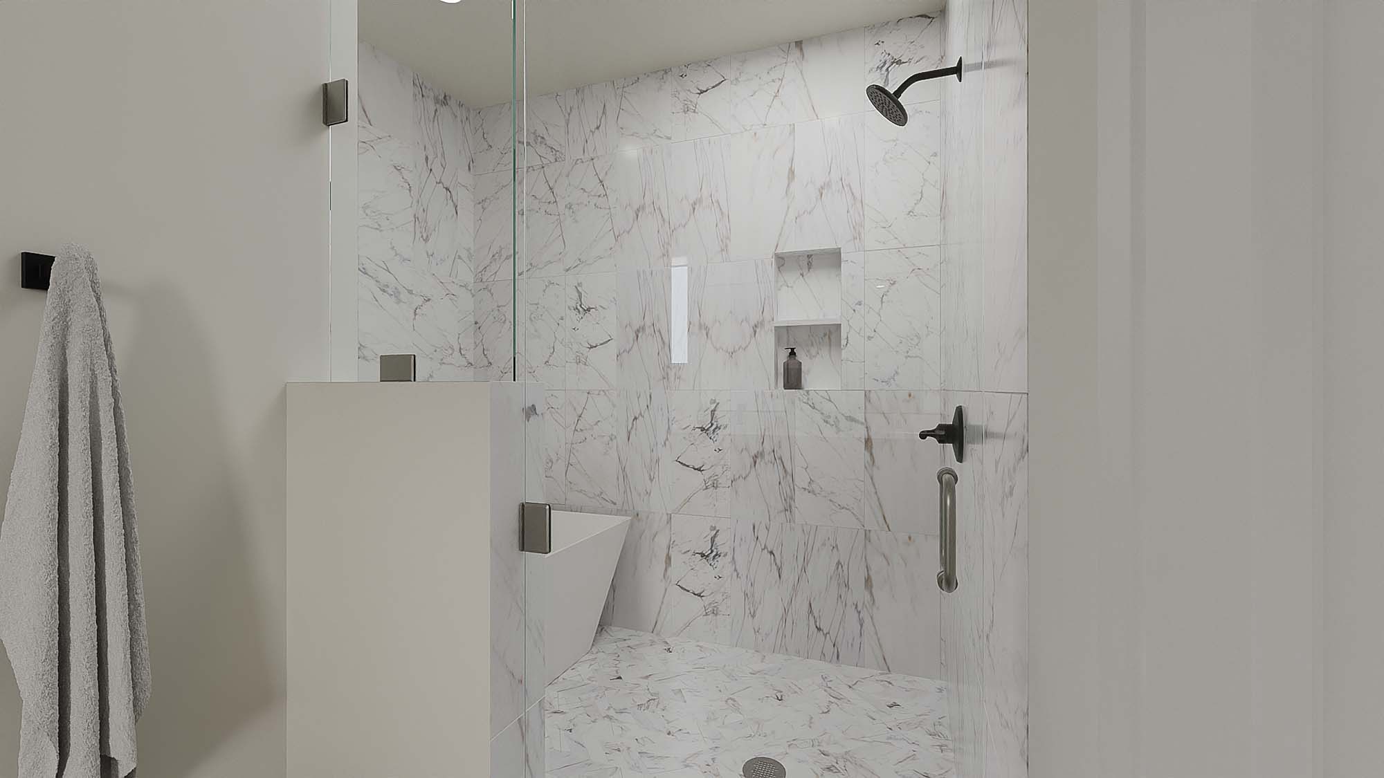 Owner's Suite Bathroom | Orion II at CIELO in Washington, UT by Cole West