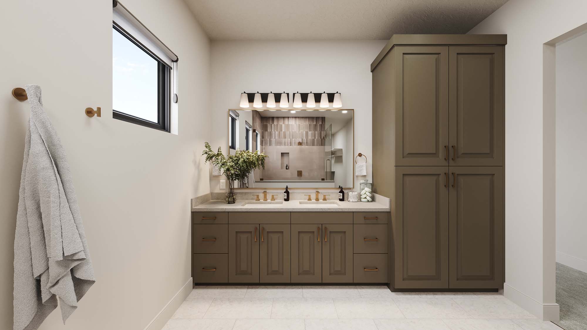 Owner's Suite Bathroom | Pinehurst at THE CLUB in Washington, UT by Cole West