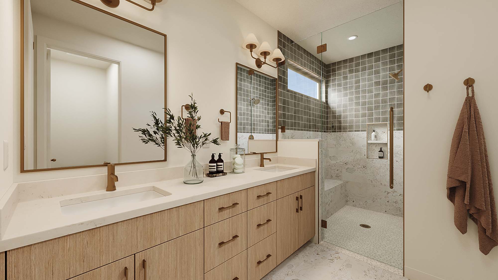 Owner's Suite Bathroom | Basin II at CIELO in Washington, UT by Cole West