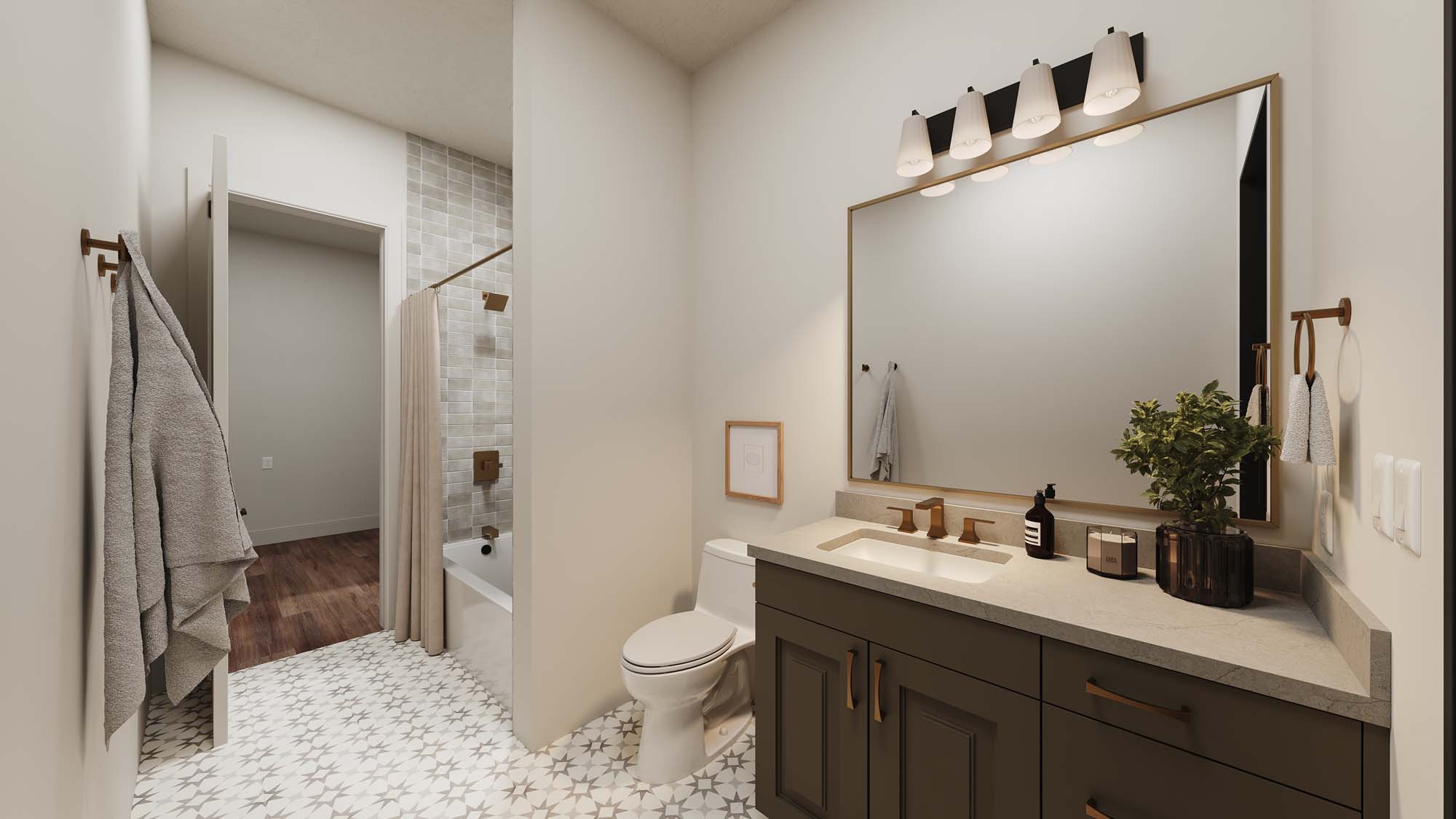 Pool Bathroom | Pinehurst at THE CLUB in Washington, UT by Cole West