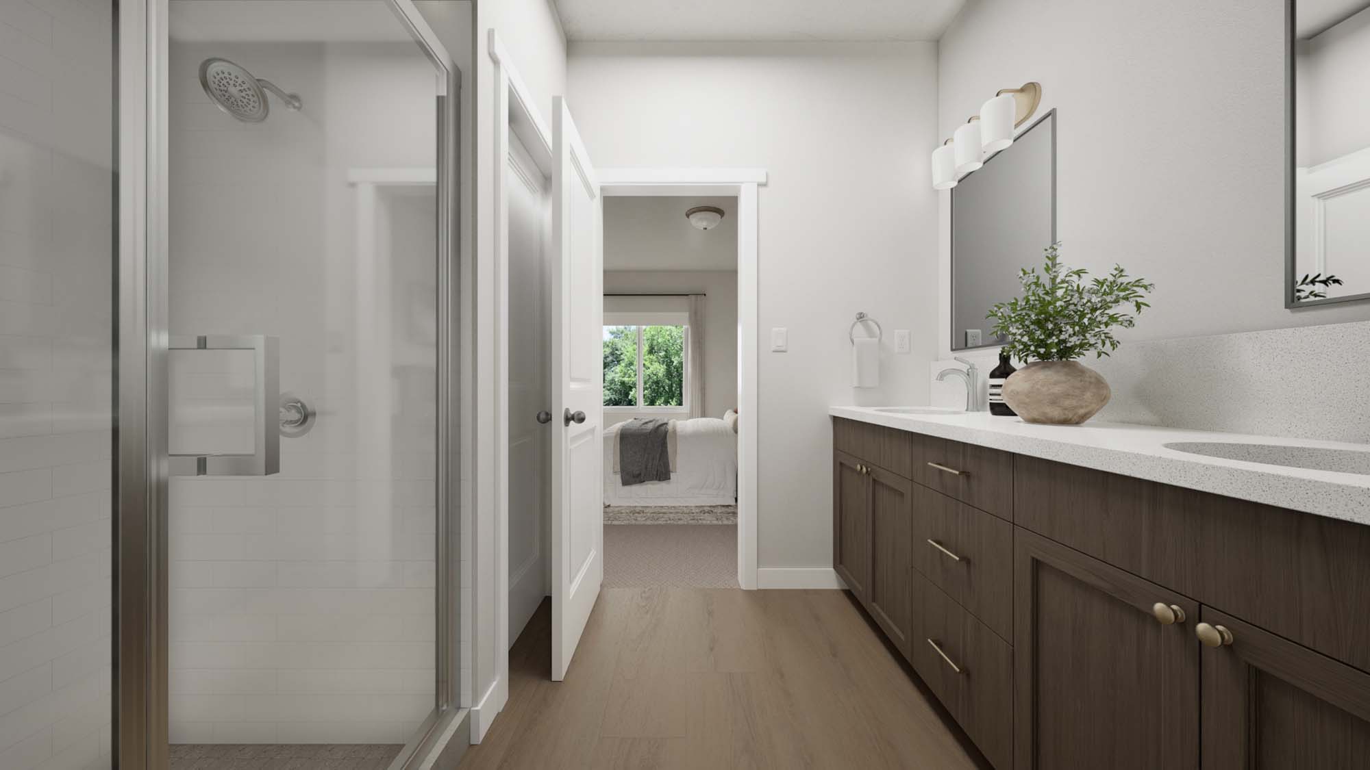 Primary Bathroom | Slate I at SaltRock in Syracuse, UT by Cole West