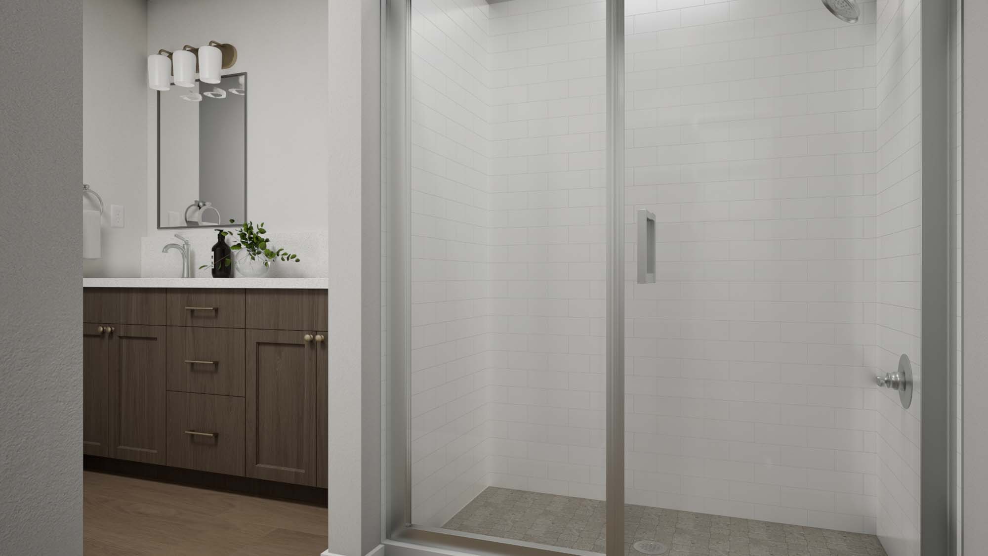 Primary Bathroom | Slate II at SaltRock in Syracuse, UT by Cole West