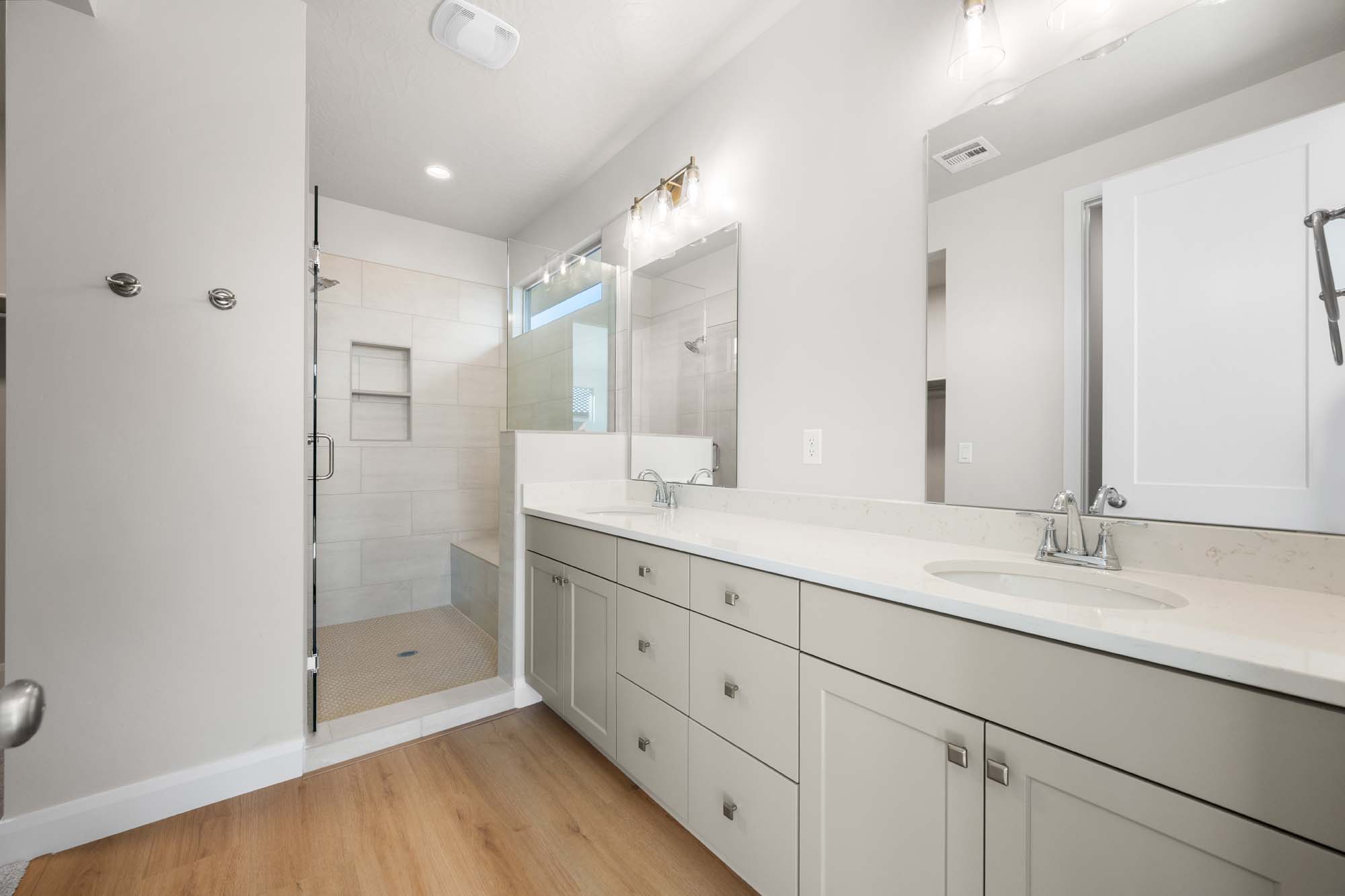 Primary Bathroom | Basin at SOLIS in Washington, UT by Cole West