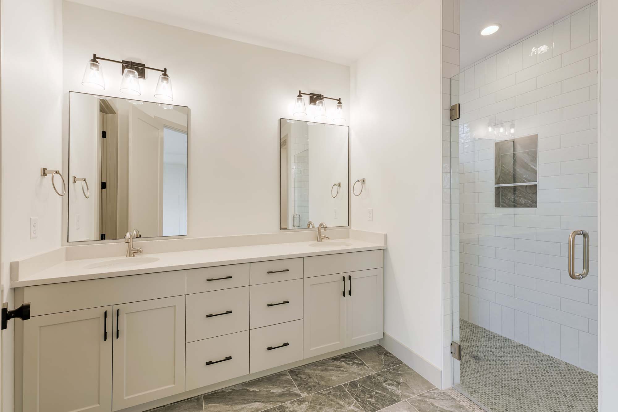 Primary Bathroom | Highland at SOLIS in Washington, UT by Cole West