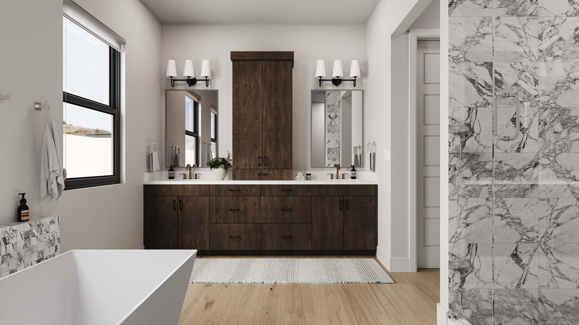 Primary Bathroom | Torrey Pines at THE CLUB in Washington, UT by Cole West