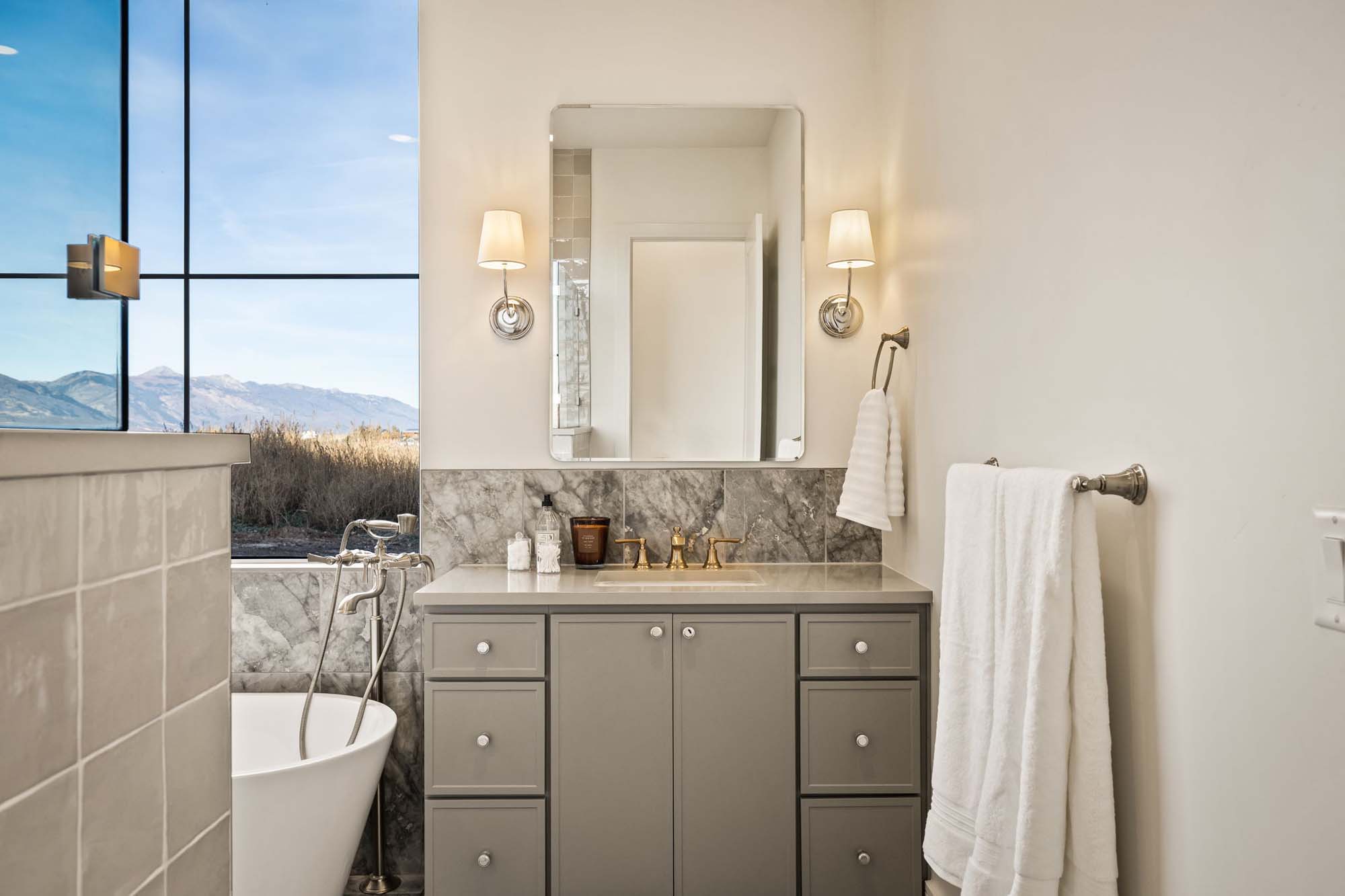 Primary Bathroom | 4400 Plan at SAGE in Huntsville, UT by Cole West