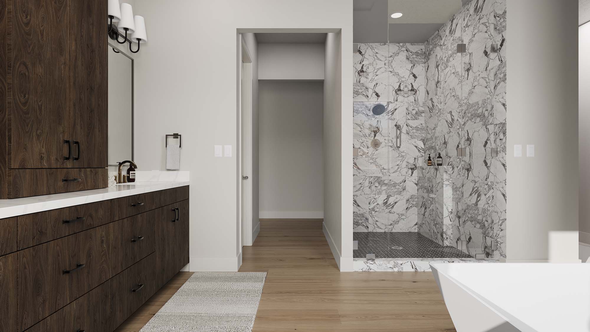 Primary Bathroom | Torrey Pines at THE CLUB in Washington, UT by Cole West