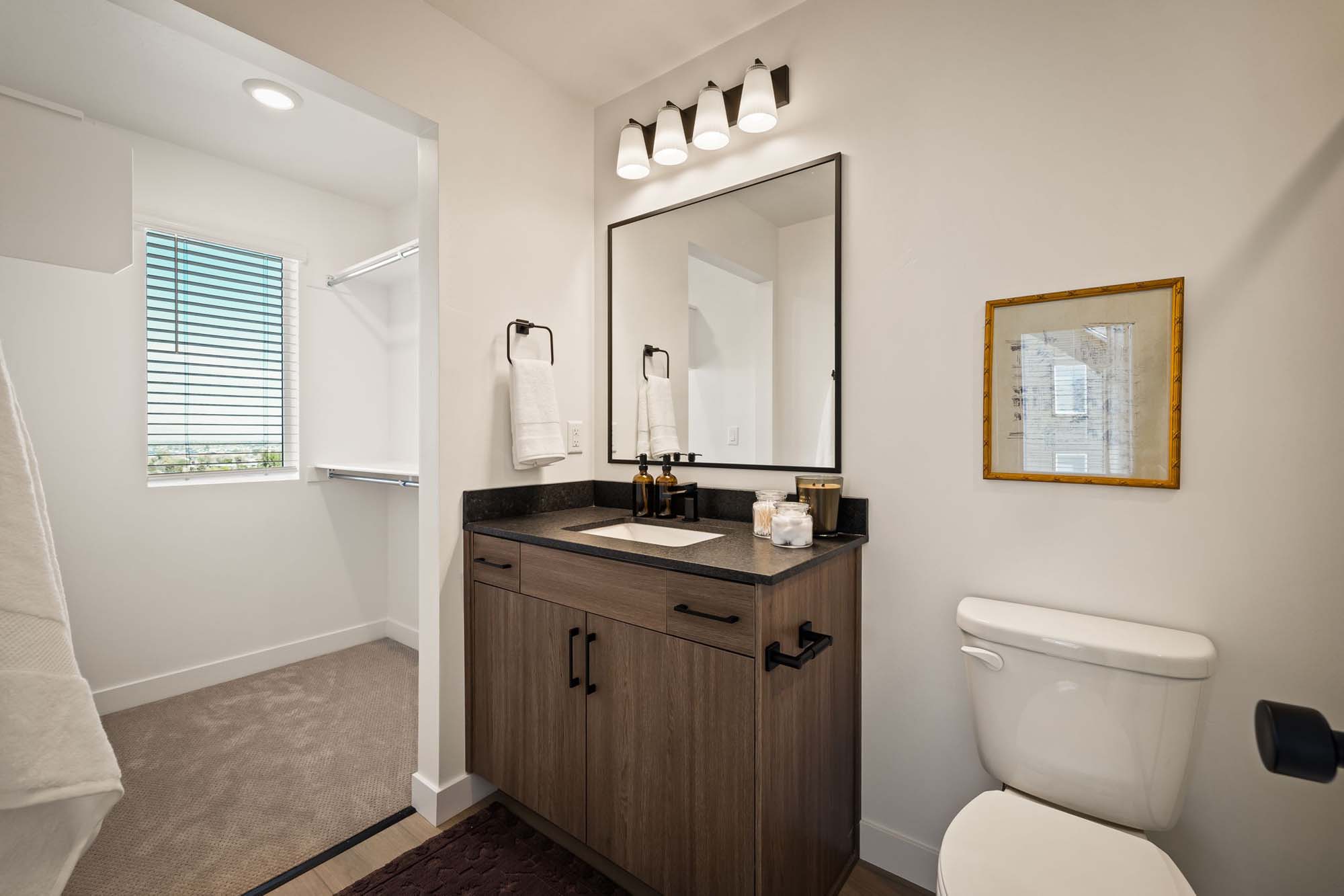 Primary Bathroom | Cambria E Exterior Units at theHAZEL in Roy, UT by Cole West