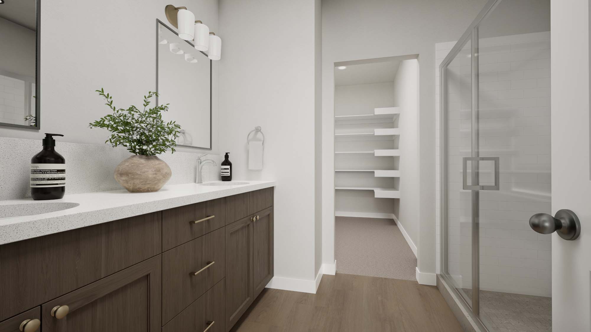 Primary Bathroom | Slate I at SaltRock in Syracuse, UT by Cole West