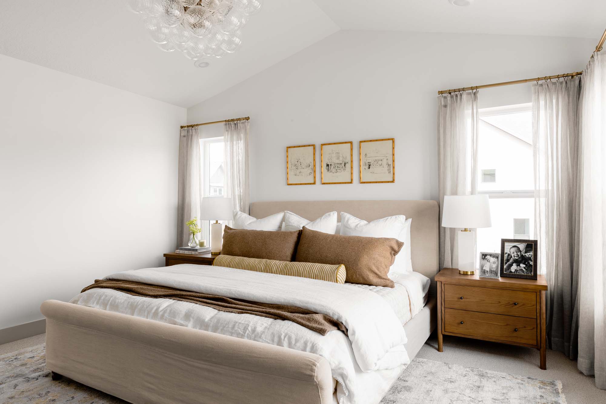 Primary Bedroom | Swiss 3 at theAudrey in Woods Cross, UT by Cole West