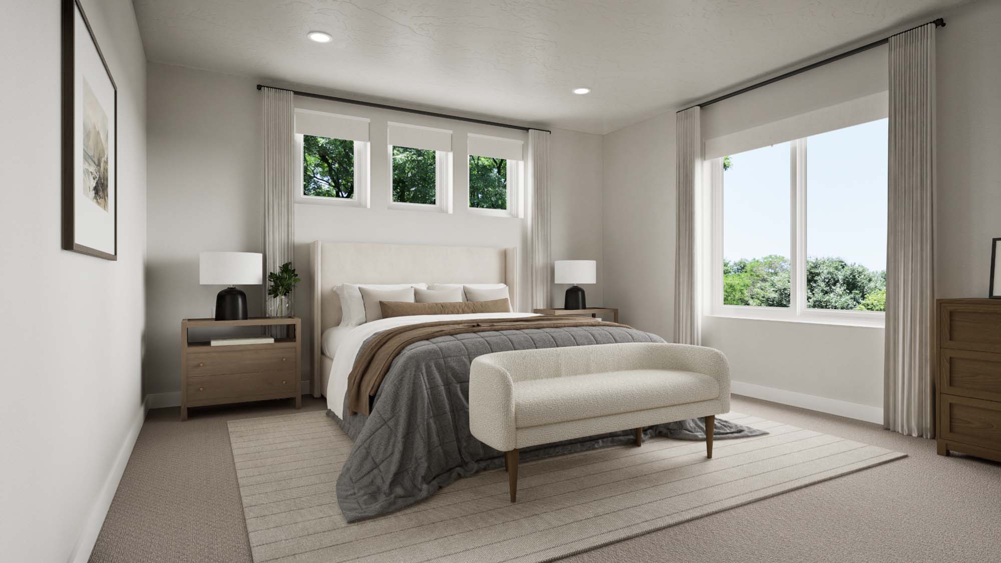 Primary Bedroom | Slate II at SaltRock in Syracuse, UT by Cole West