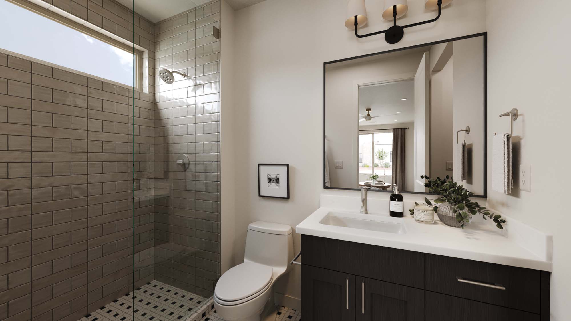 Secondary Suite Bathroom | Sonoran II at CIELO in Washington, UT by Cole West