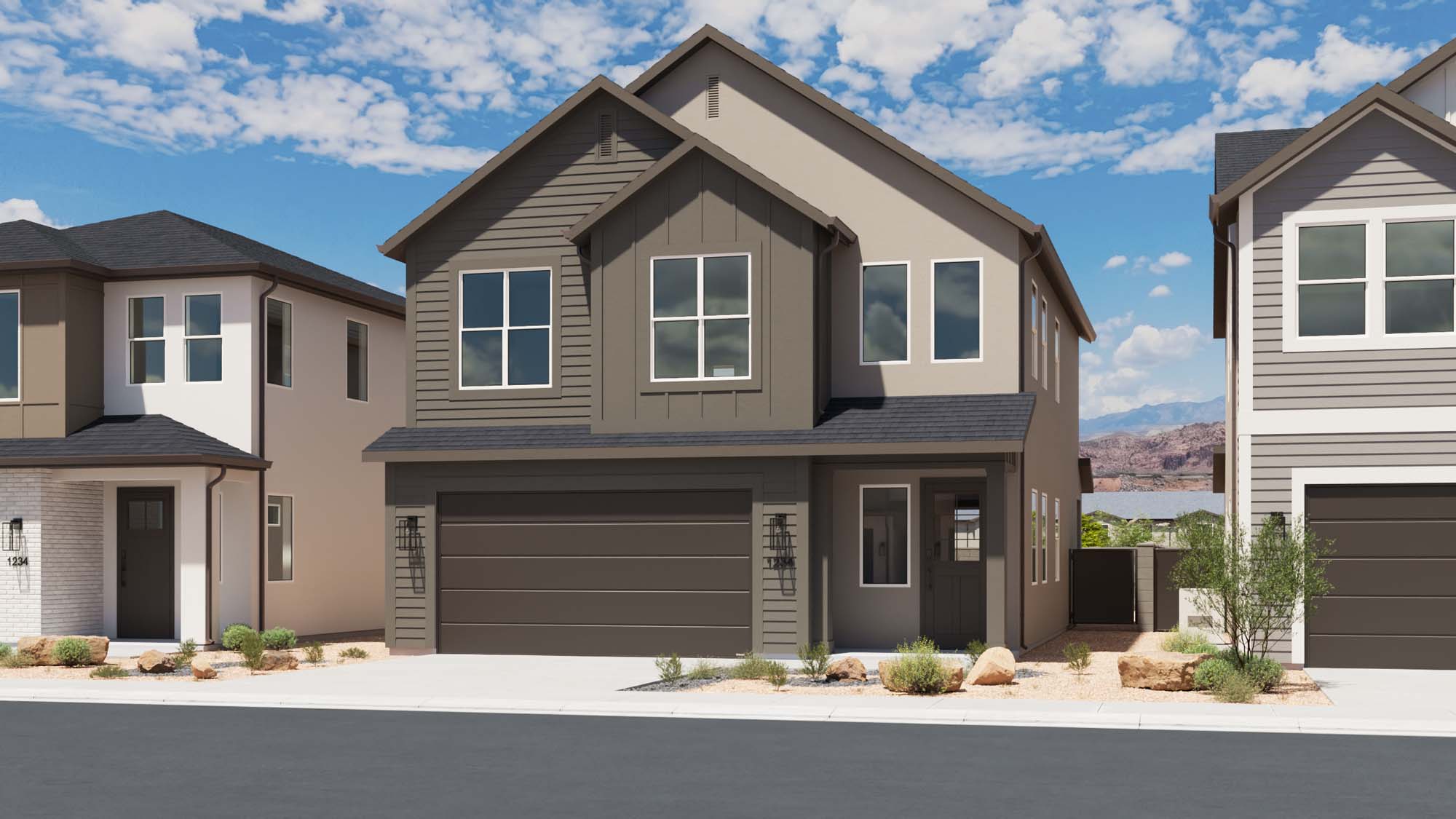 Cottage Elevation – Scheme 2 | Grapevine at Vera in Santa Clara, Utah by Cole West