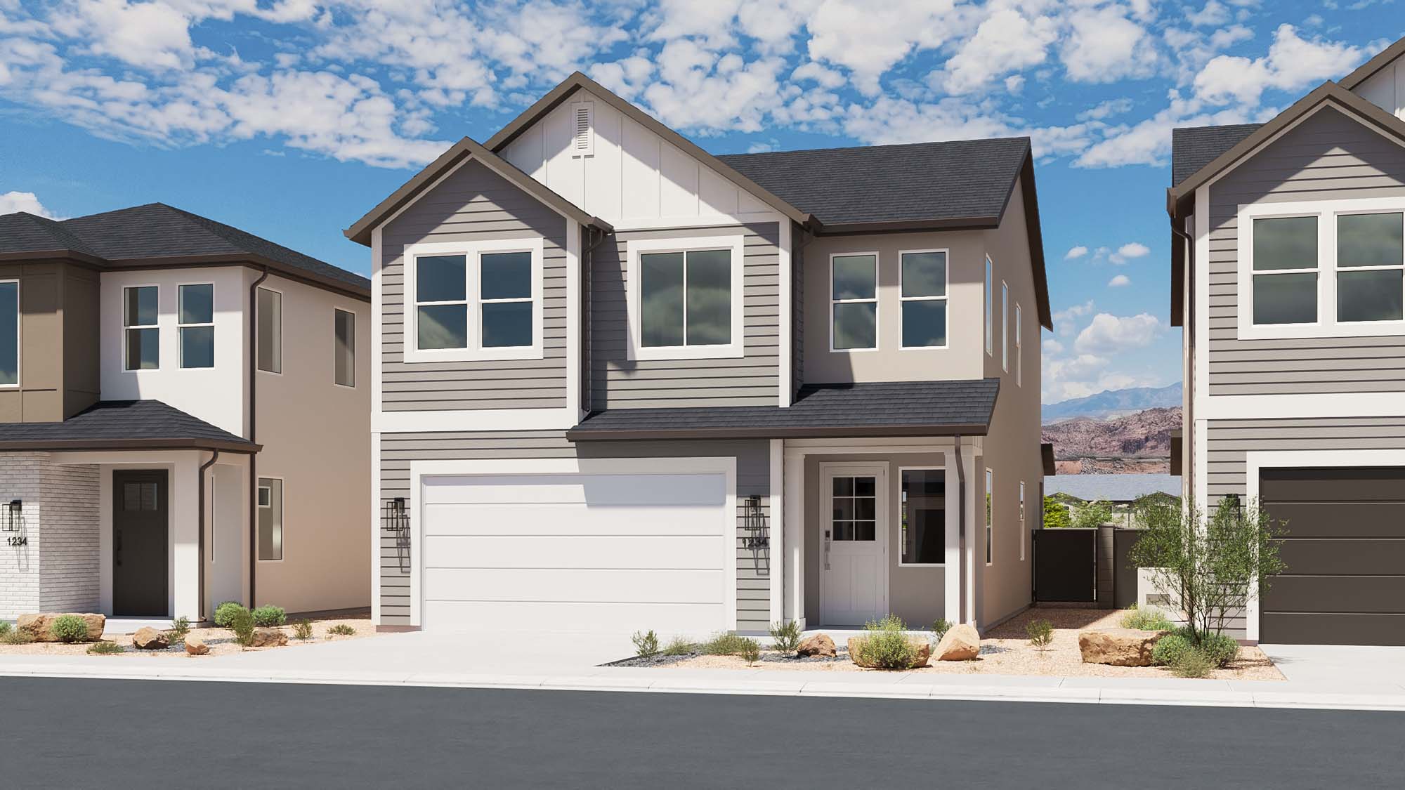 Cottale Elevation – Scheme 1 | Grapevine at Vera in Santa Clara, Utah by Cole West