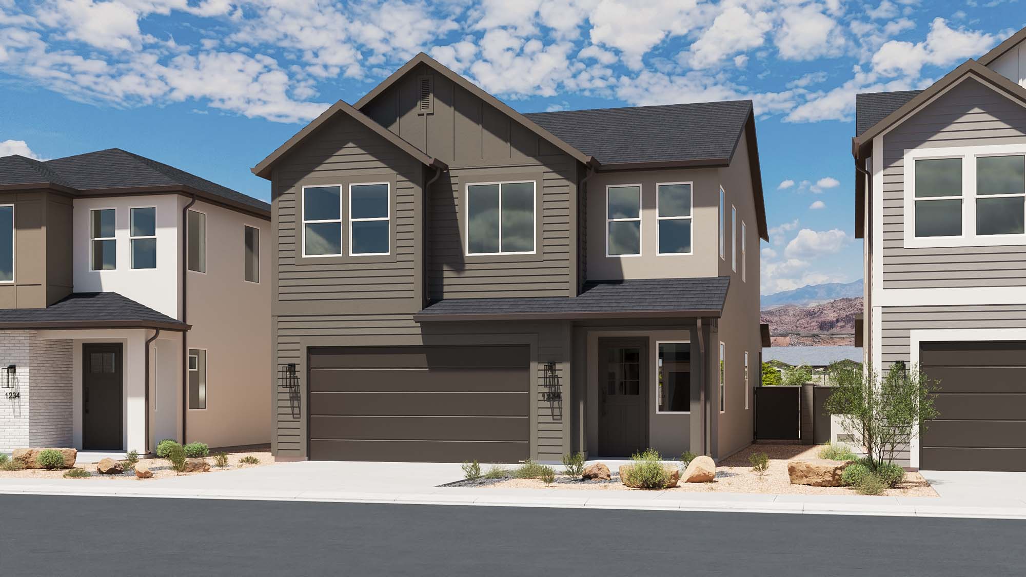 Cottage Elevation – Scheme 2 | Grapevine at Vera in Santa Clara, Utah by Cole West