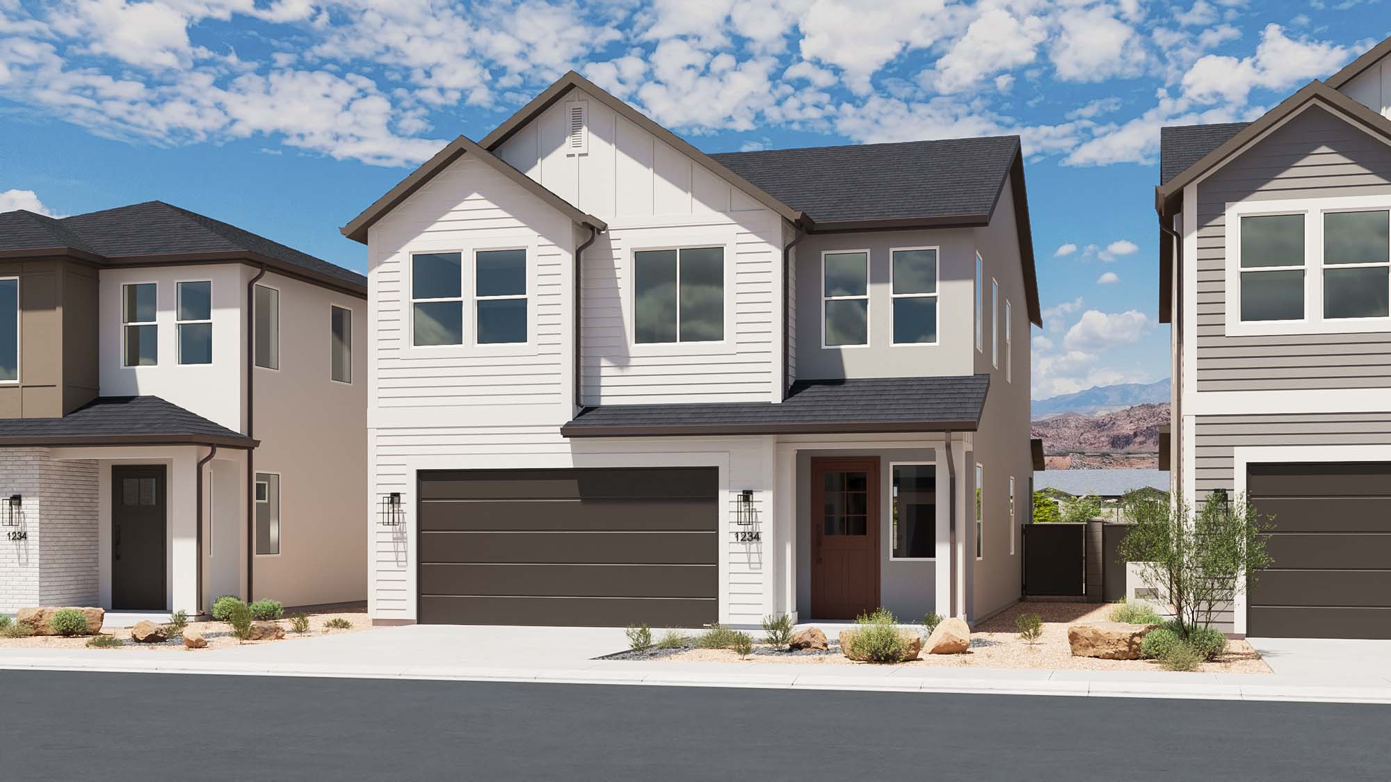 Cottage Elevation – Scheme 3 | Grapevine at Vera in Santa Clara, Utah by Cole West